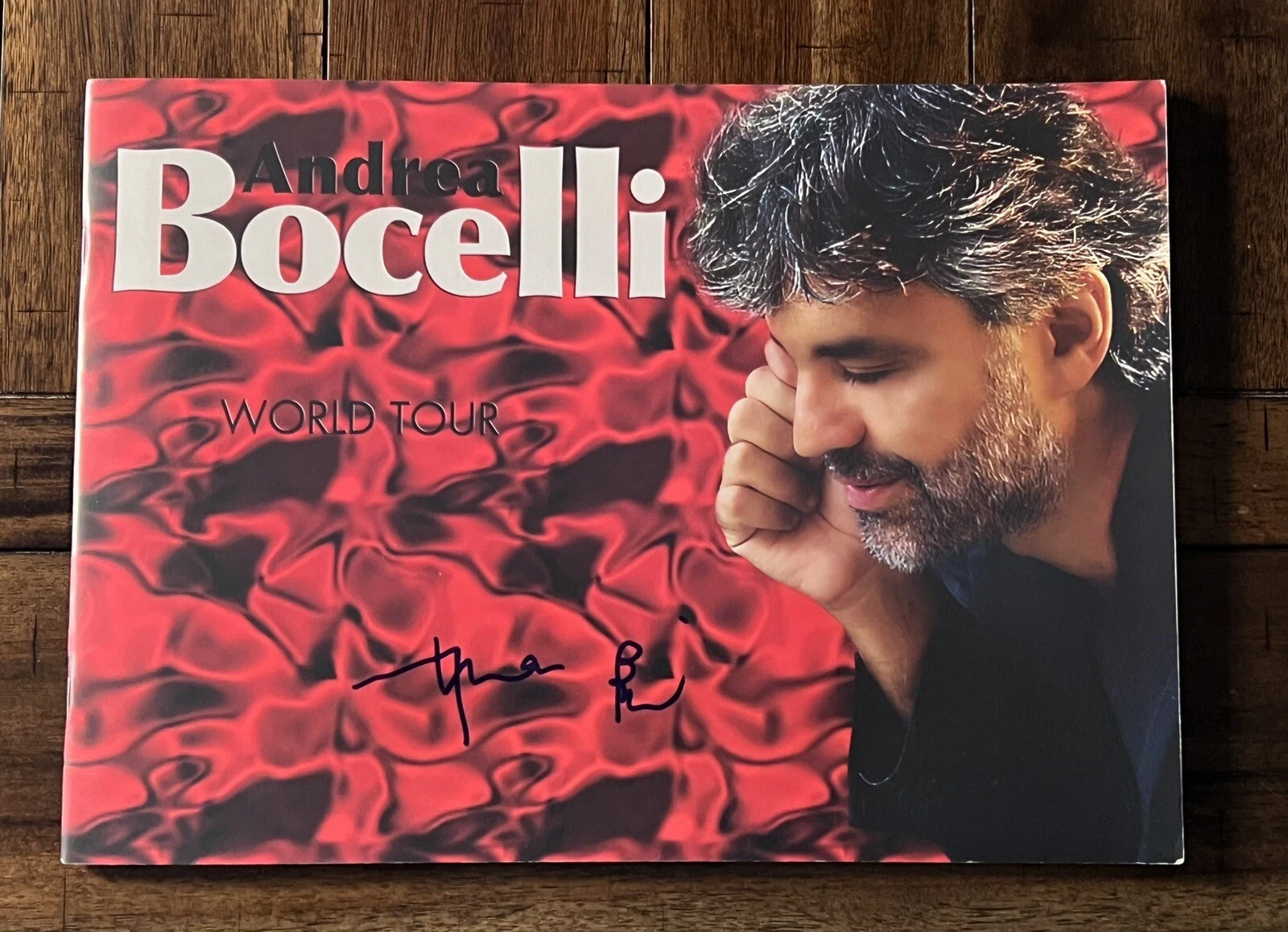 Andrea Bocelli - Opera Singer Star Legend - SIGNED Autographed Tour Program COA