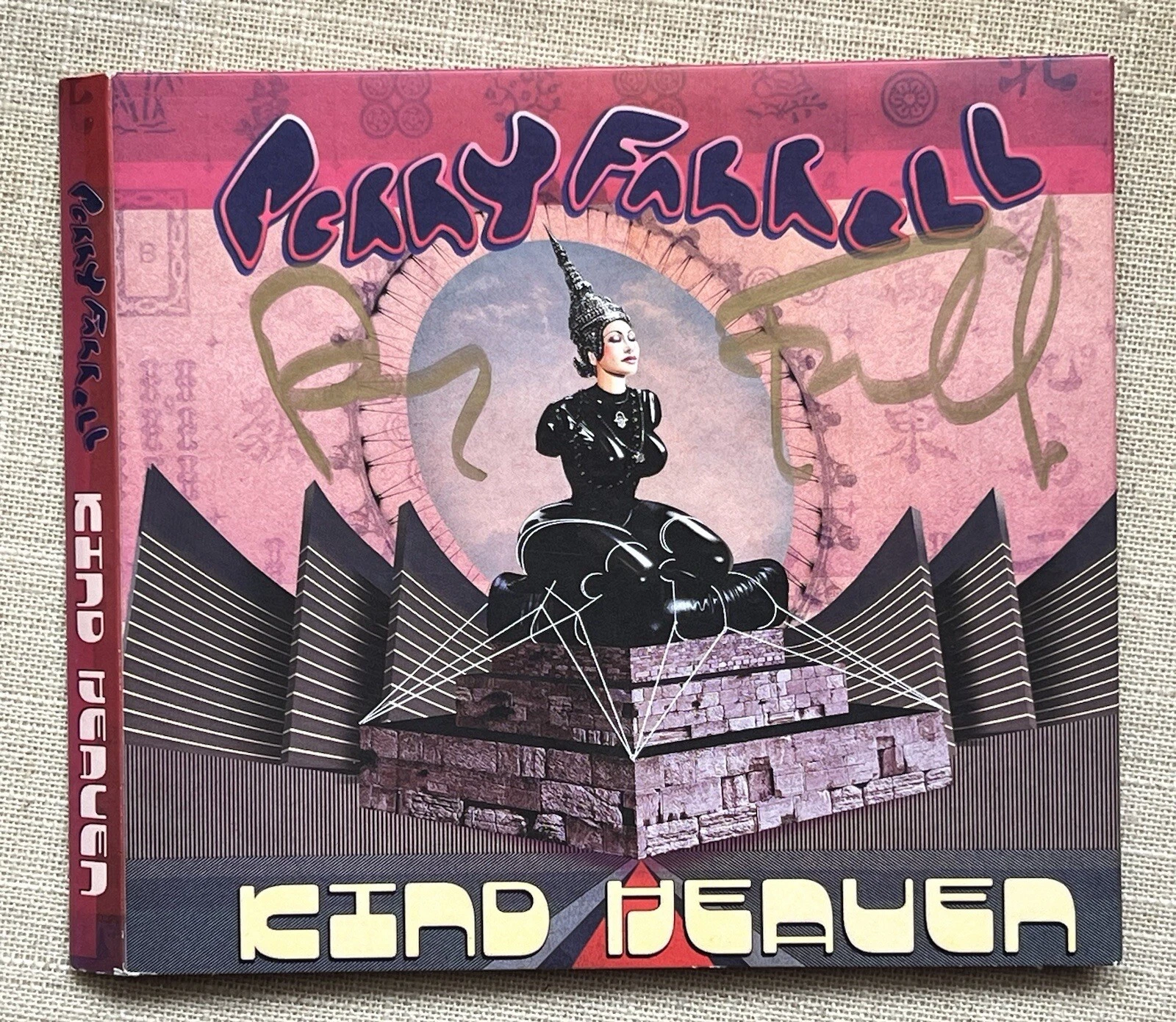PERRY FARRELL KIND HEAVEN ( JANE’S ADDICTION) SIGNED AUTOGRAPHED CD COVER COLLECTIBLE MEMORABILIA