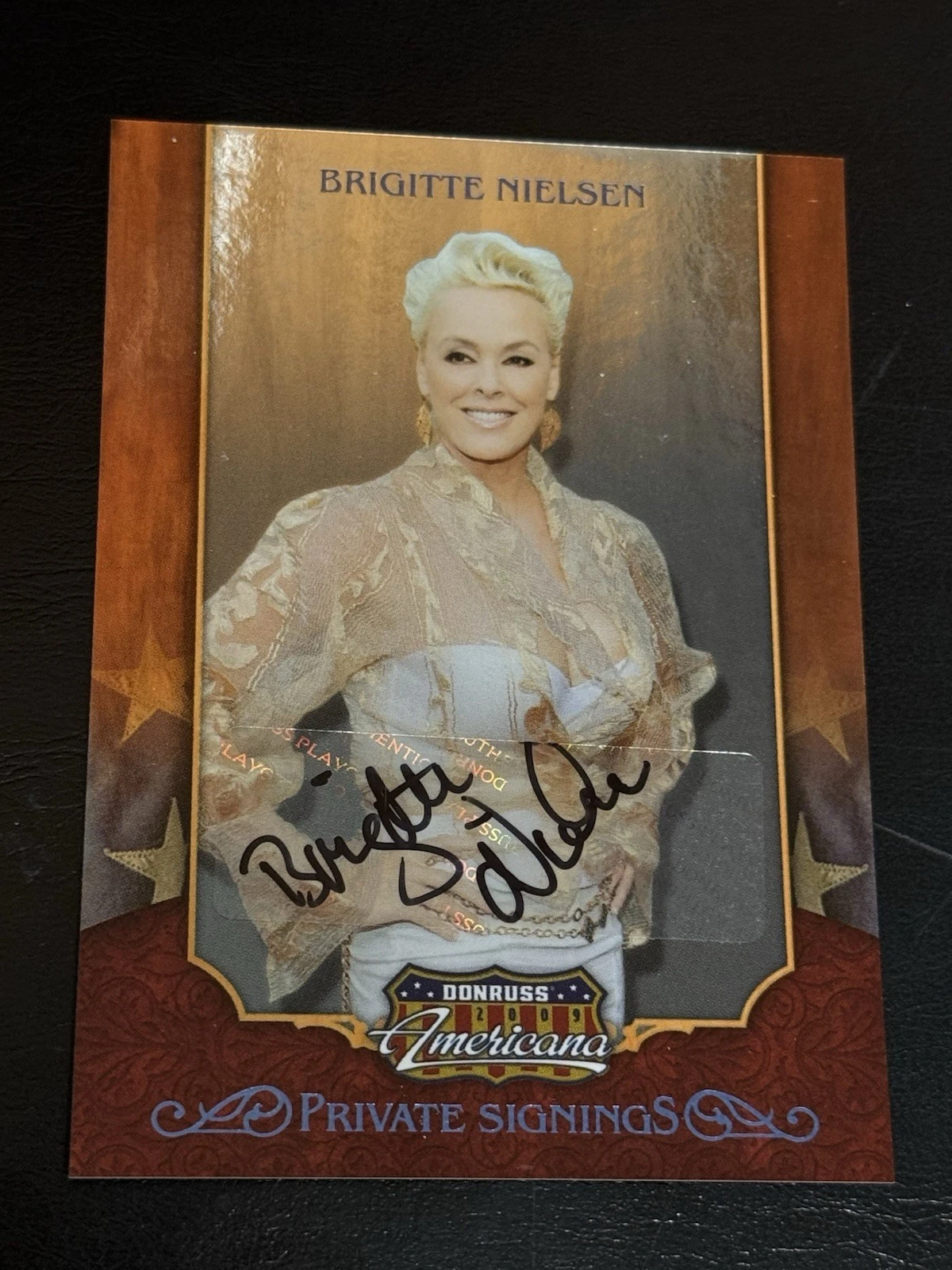 BRIGITTE NIELSEN 2009 Americana Private Signings Donruss Auto #d 218/250 ROCKY
