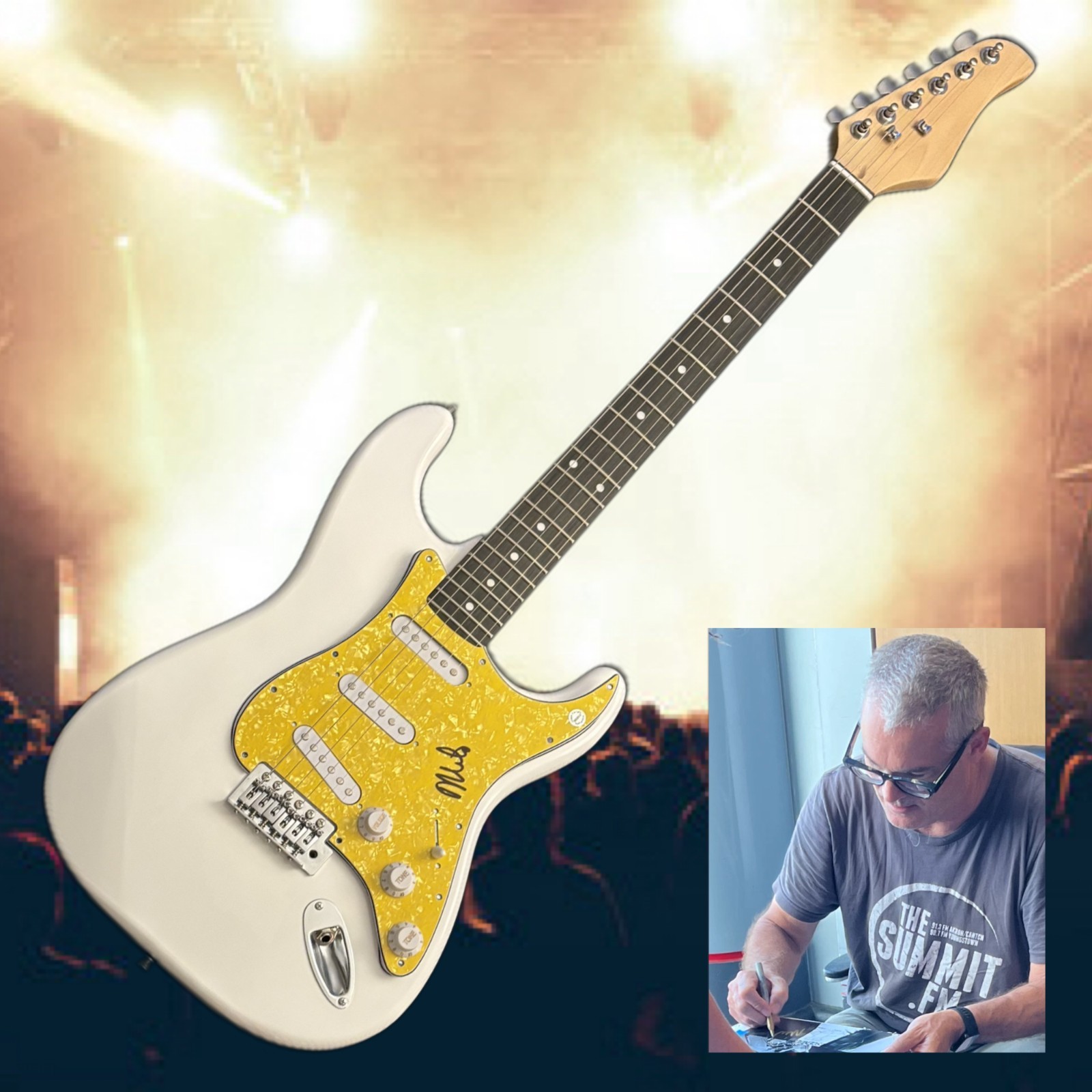GFA  The Descendents Band  * MILO AUKERMAN *  Signed Electric Guitar PROOF COA