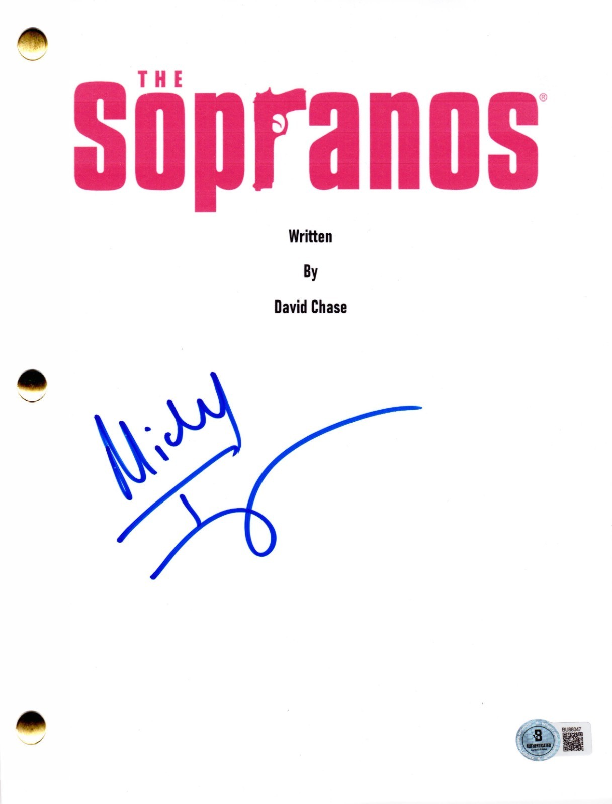 Michael Imperioli Signed The Sopranos Pilot Script Autograph Beckett