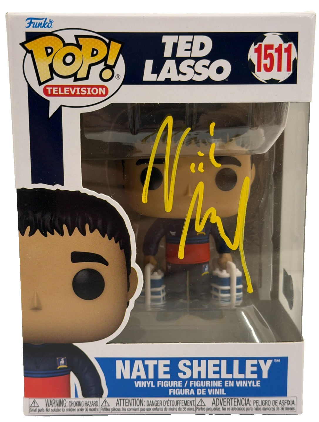 Nick Mohammed Signed Nate Shelley Funko Ted Lasso Authentic Autograph Beckett