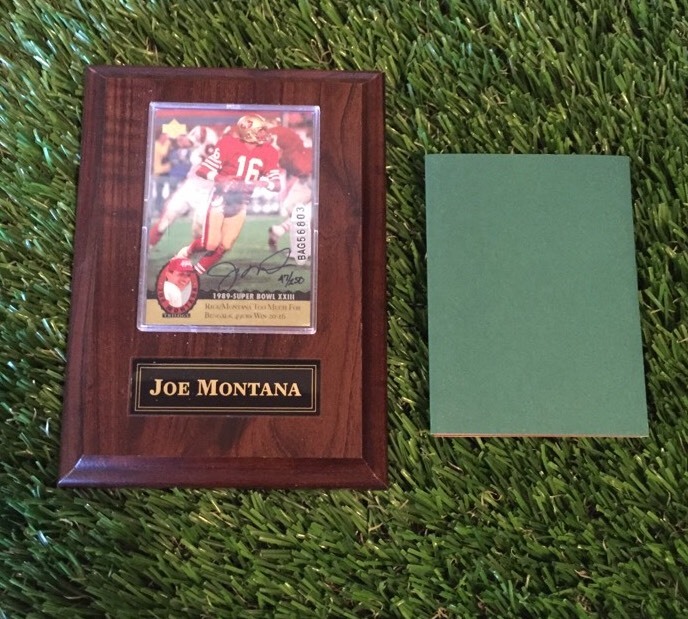 1995 Upper Deck Trilogy JOE MONTANA Signed UDA #D /250 #MT10 NINERS HOF