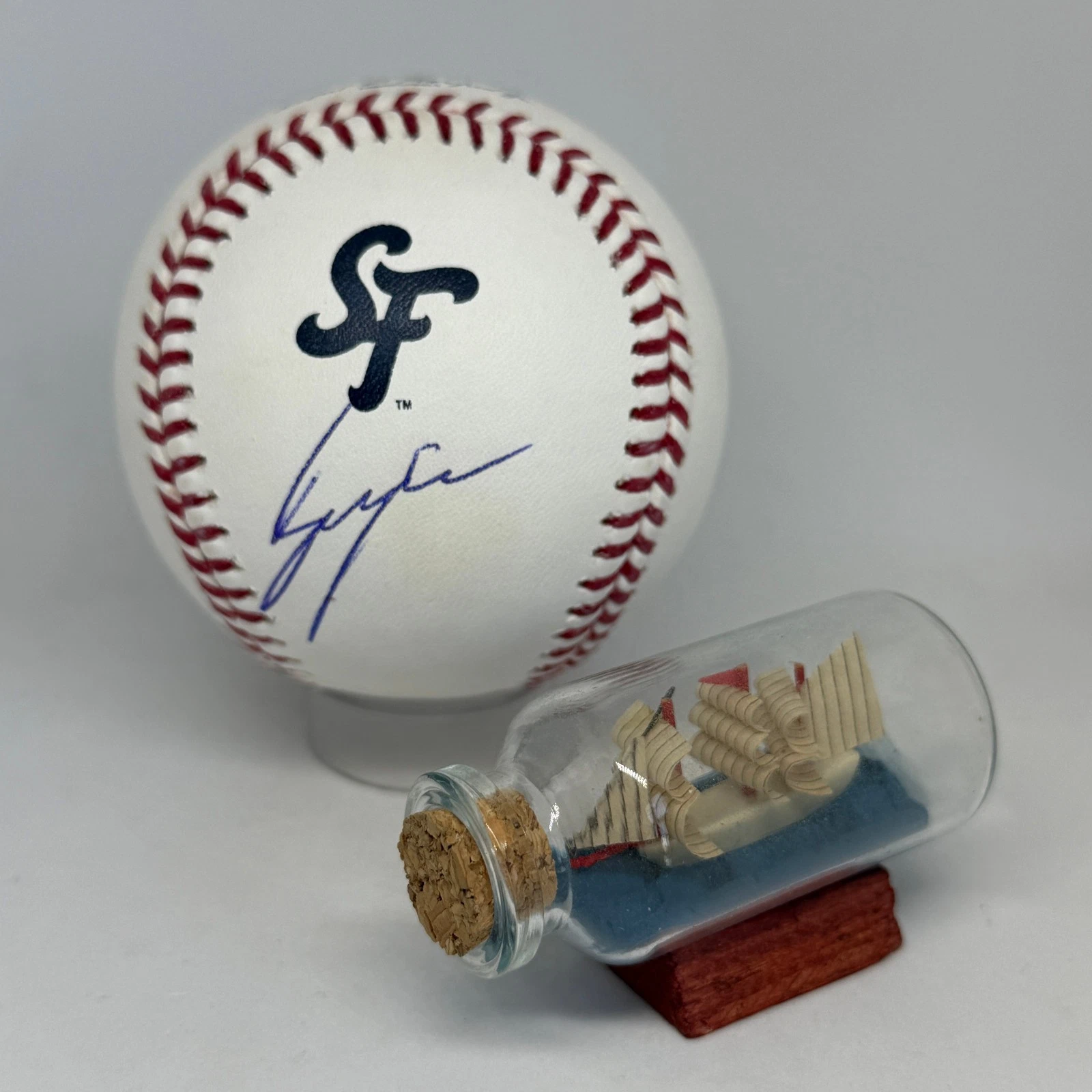 Bryce Eldridge signed Rawlings GIants City Connect Logo Baseball JSA COA A4210