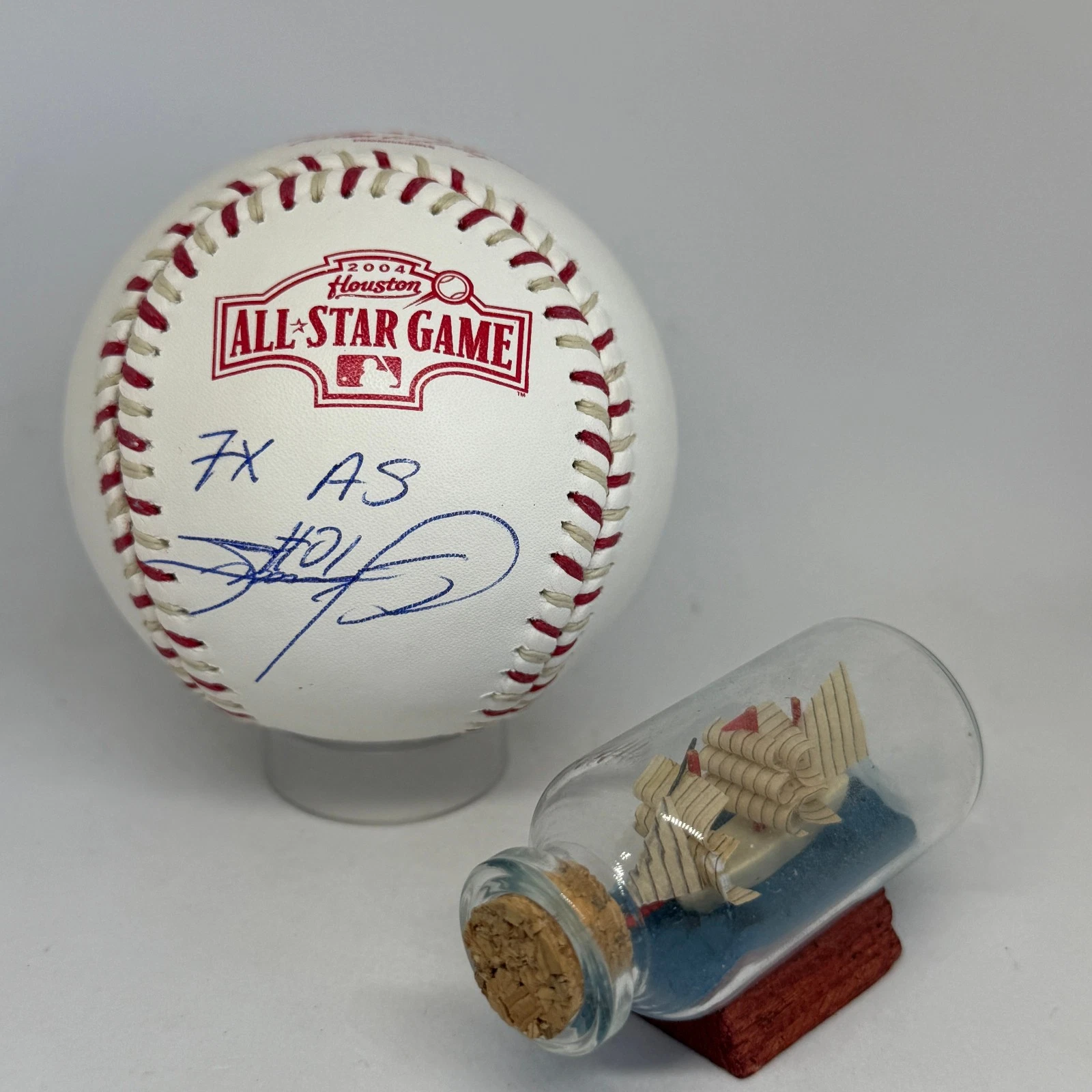 Sammy Sosa signed Rawlings 2004 All Star Game Logo Baseball JSA COA Cubs A4232