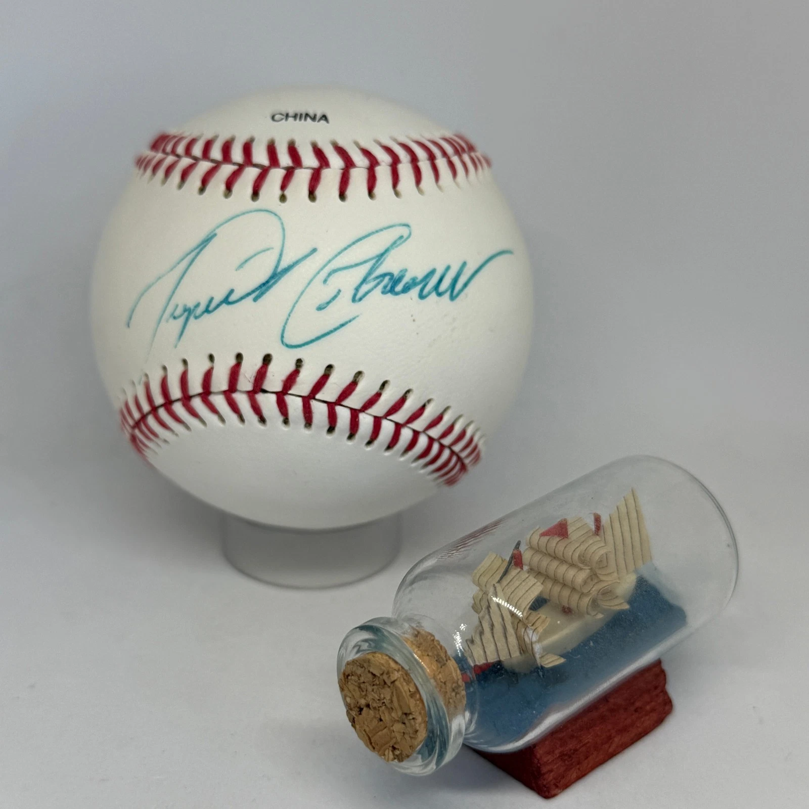 Miguel Cabrera signed Rawlings OL Baseball JSA COA Tigers Marlins Auto A4228