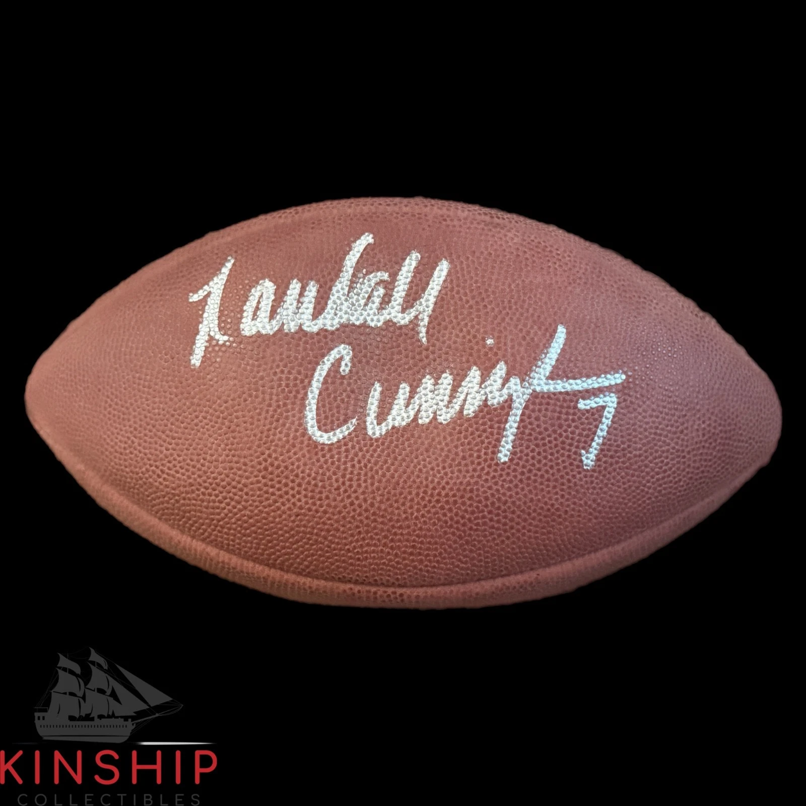 Randall Cunningham signed Wilson NFL Football JSA COA Eagles QB Auto Rare A4234