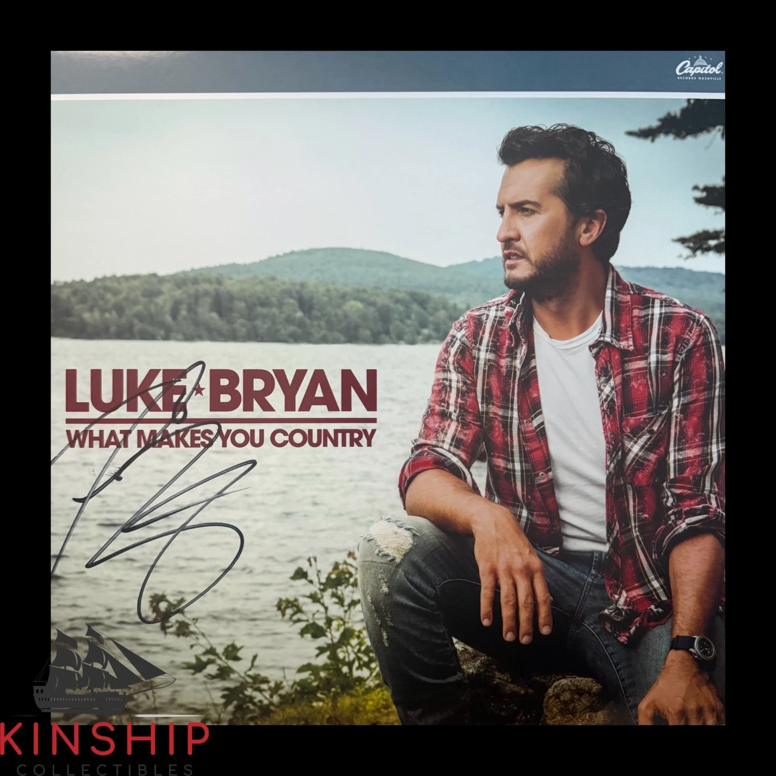 Luke Bryan signed Vinyl Record Album JSA COA Country Music Auto Z2425