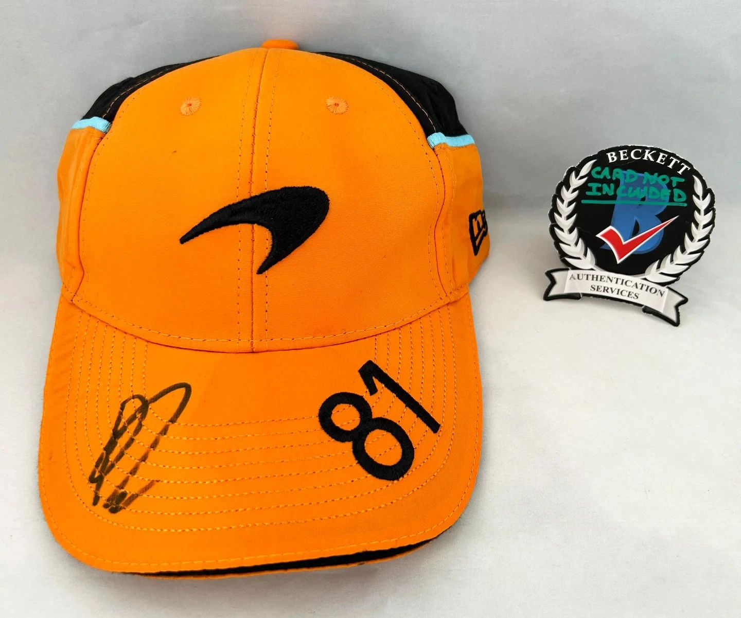 Oscar Piastri Signed Hat McLaren F1 Formula 1 Beckett BAS 3 COA