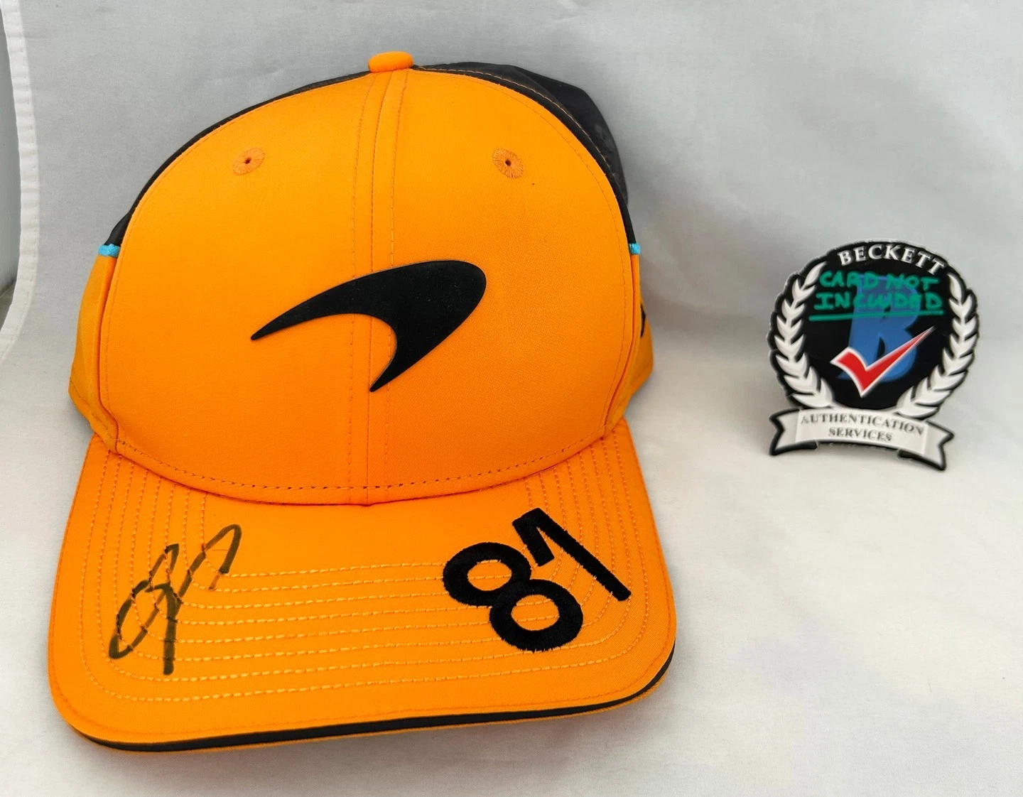 Oscar Piastri Signed Hat McLaren F1 Formula 1 Beckett BAS 1 COA
