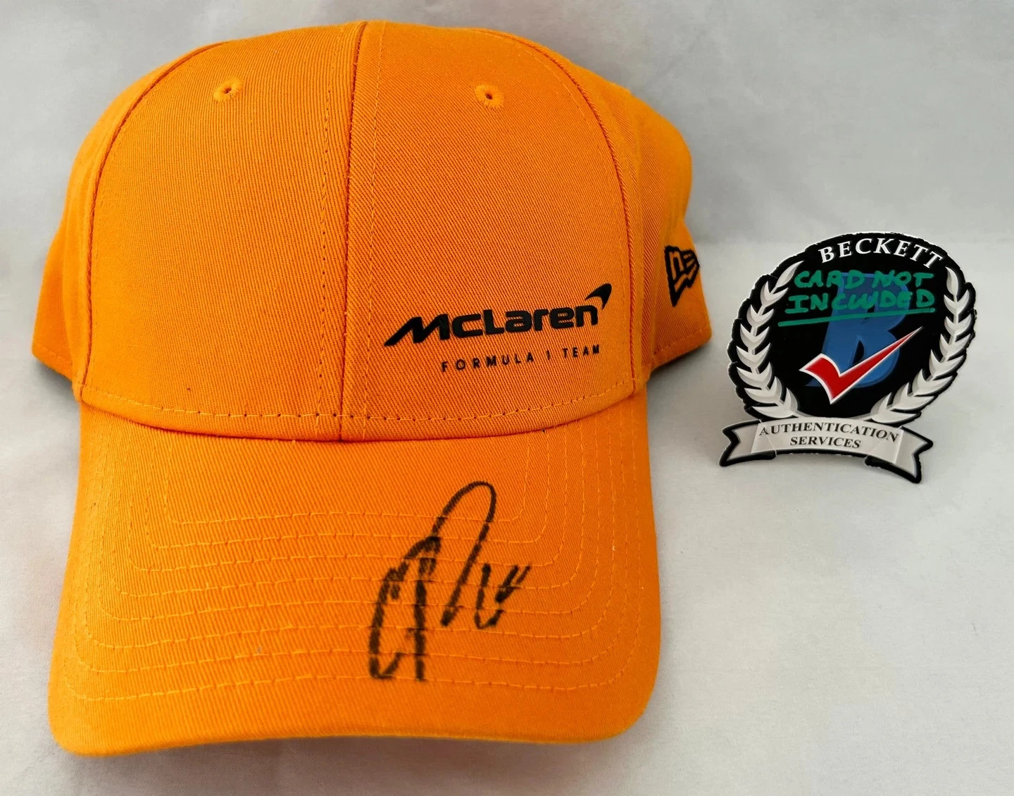 Oscar Piastri Signed Hat McLaren Formula 1 F1 Beckett BAS 1 COA