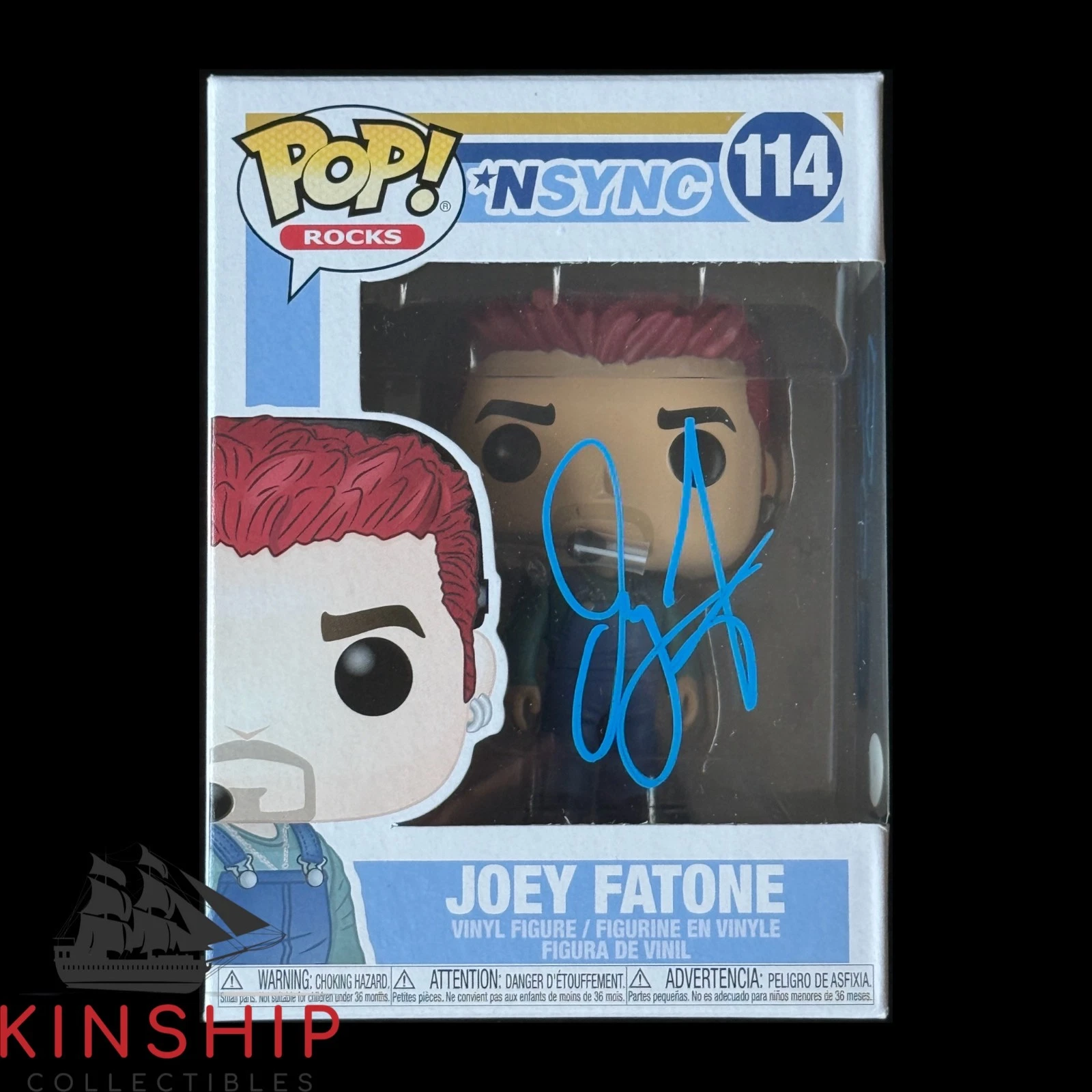 Joey Fatone signed Funko Pop #114 JSA COA NSYNC Music Auto Z2436