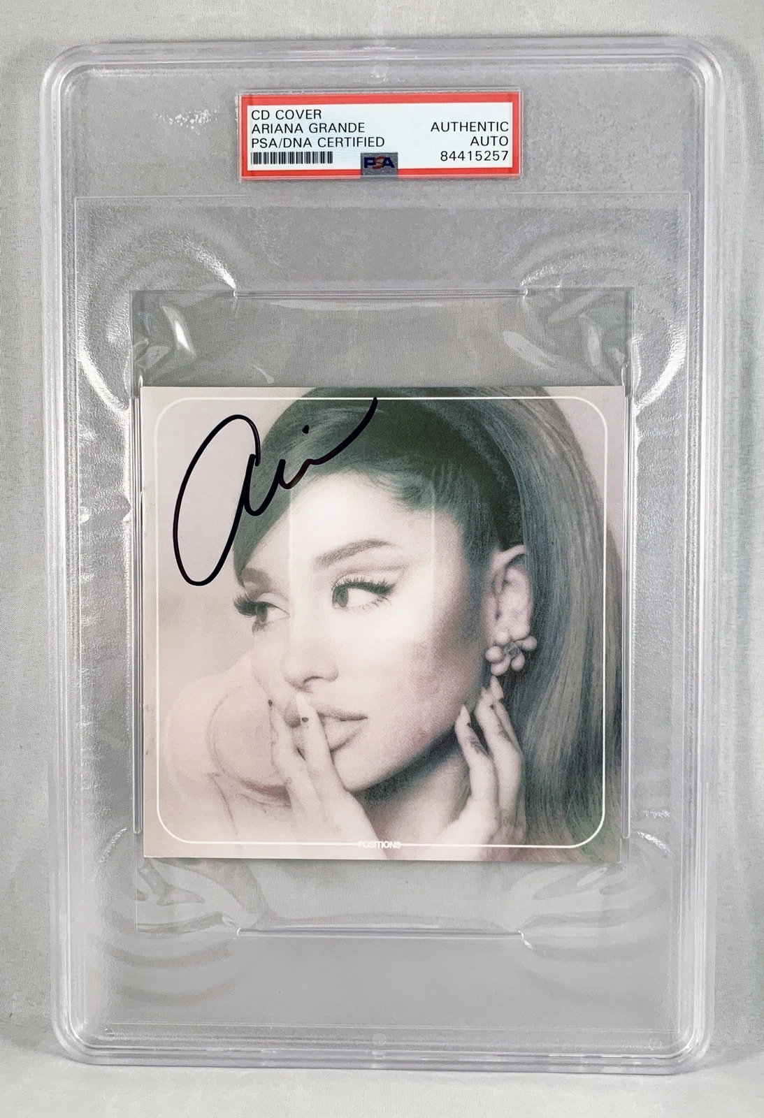 Ariana Grande Signed CD Cover PSA/DNA COA
