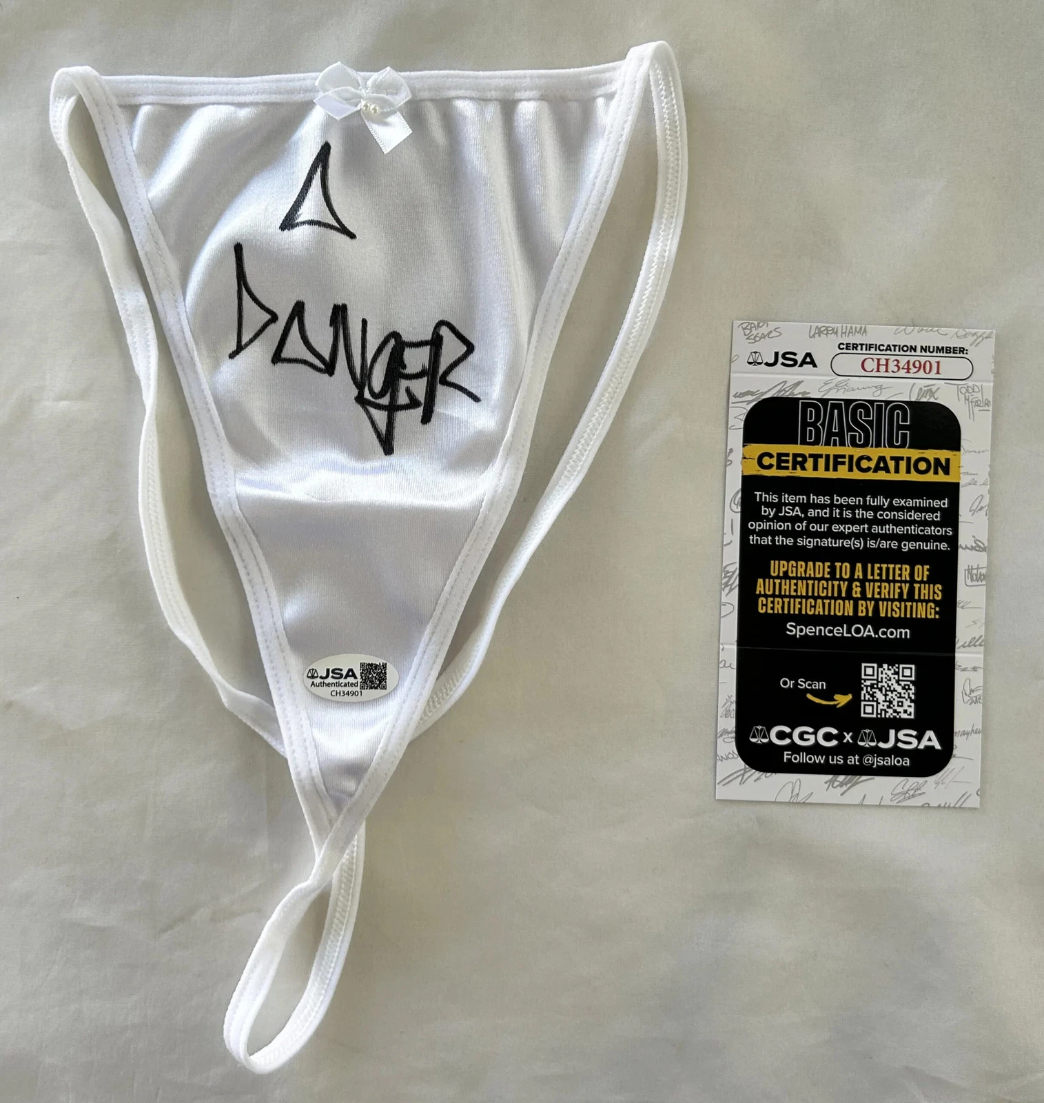 Abella Danger Signed Panties Sexy Porn Star JSA 10 COA