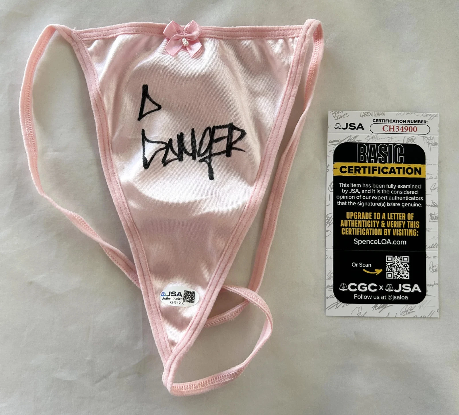 Abella Danger Signed Panties Sexy Porn Star JSA 7 COA