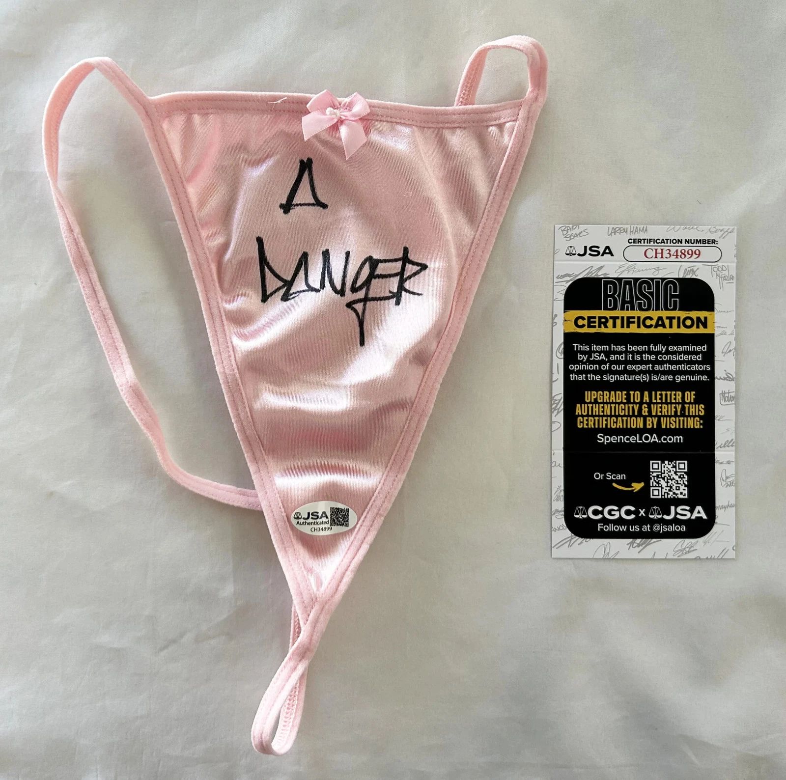 Abella Danger Signed Panties Sexy Porn Star JSA 6 COA