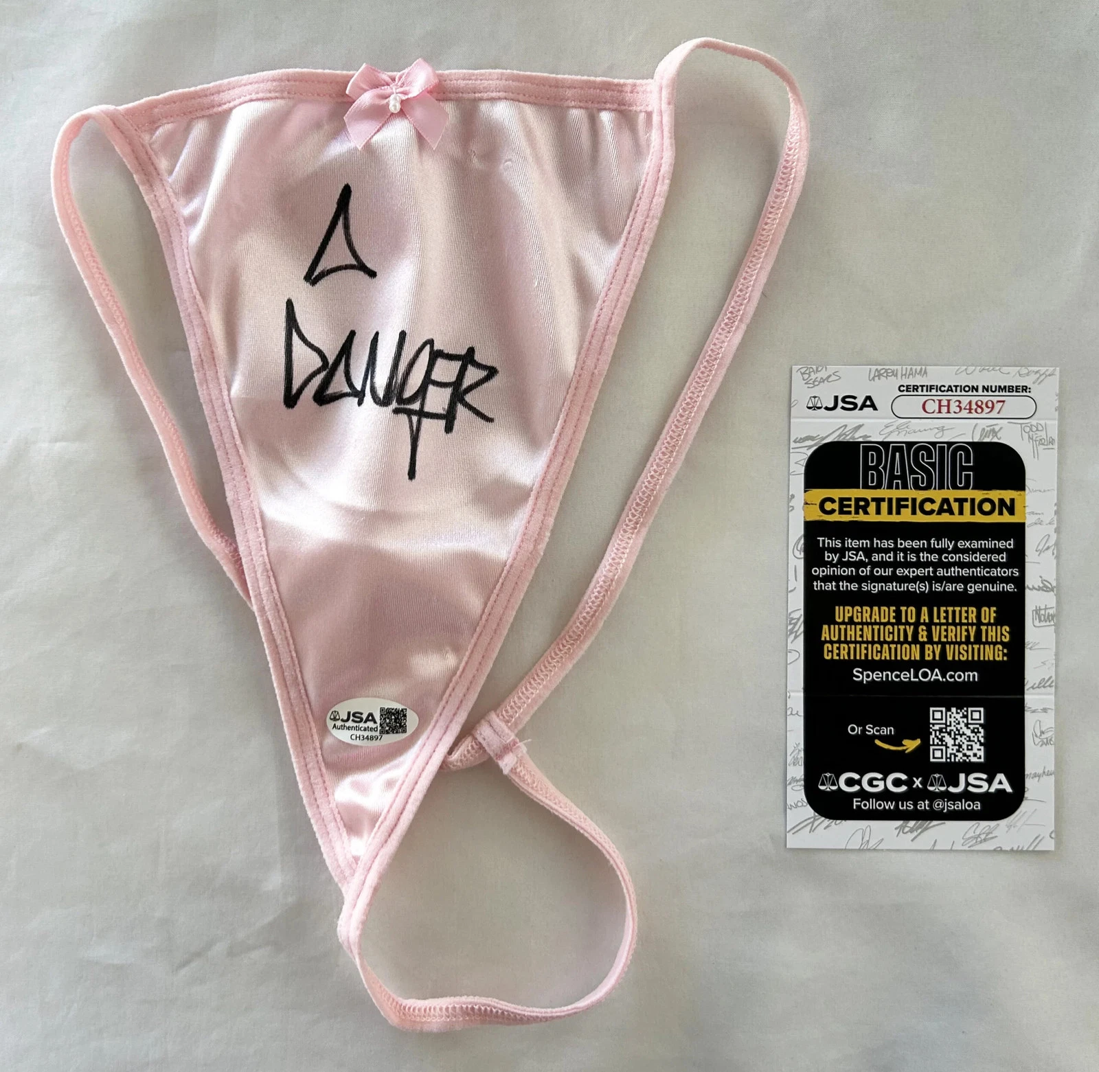 Abella Danger Signed Panties Sexy Porn Star JSA 4 COA