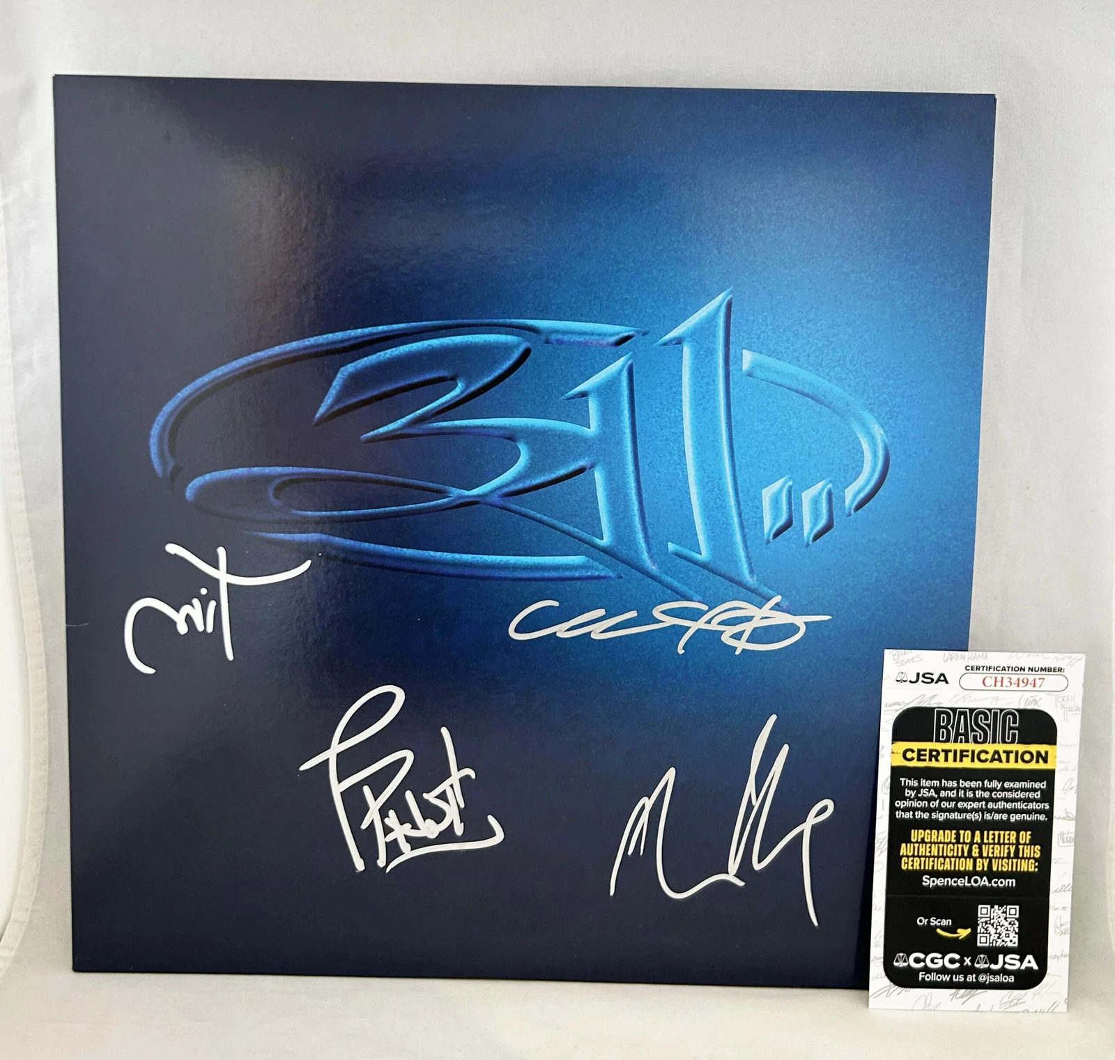311 Band Signed Vinyl LP Album Nick Hexum P-Nut Sexton Mahoney JSA 1 COA