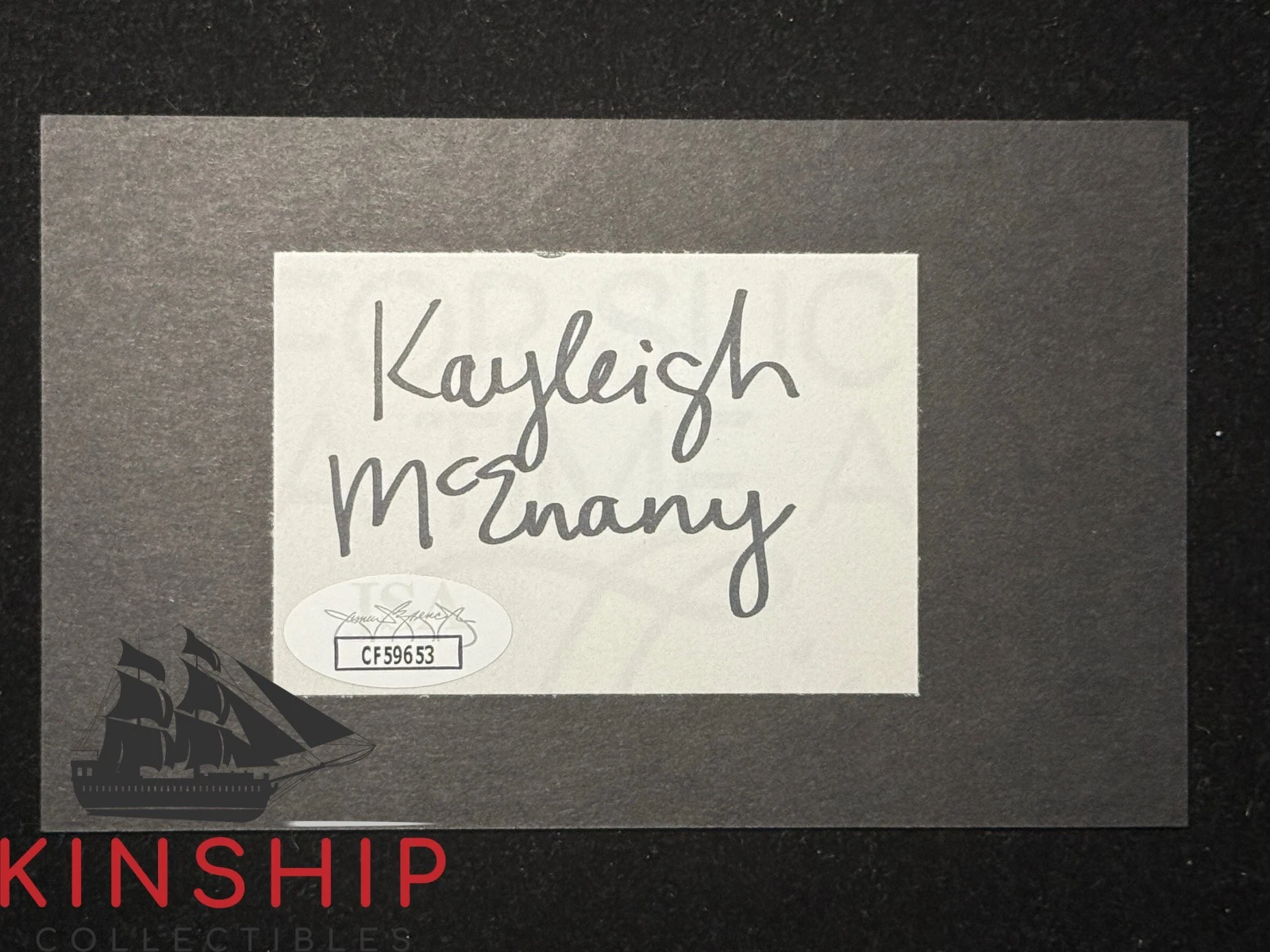 Kayleigh McEnany signed Cut JSA COA President Trump Press Sec Auto Z2449