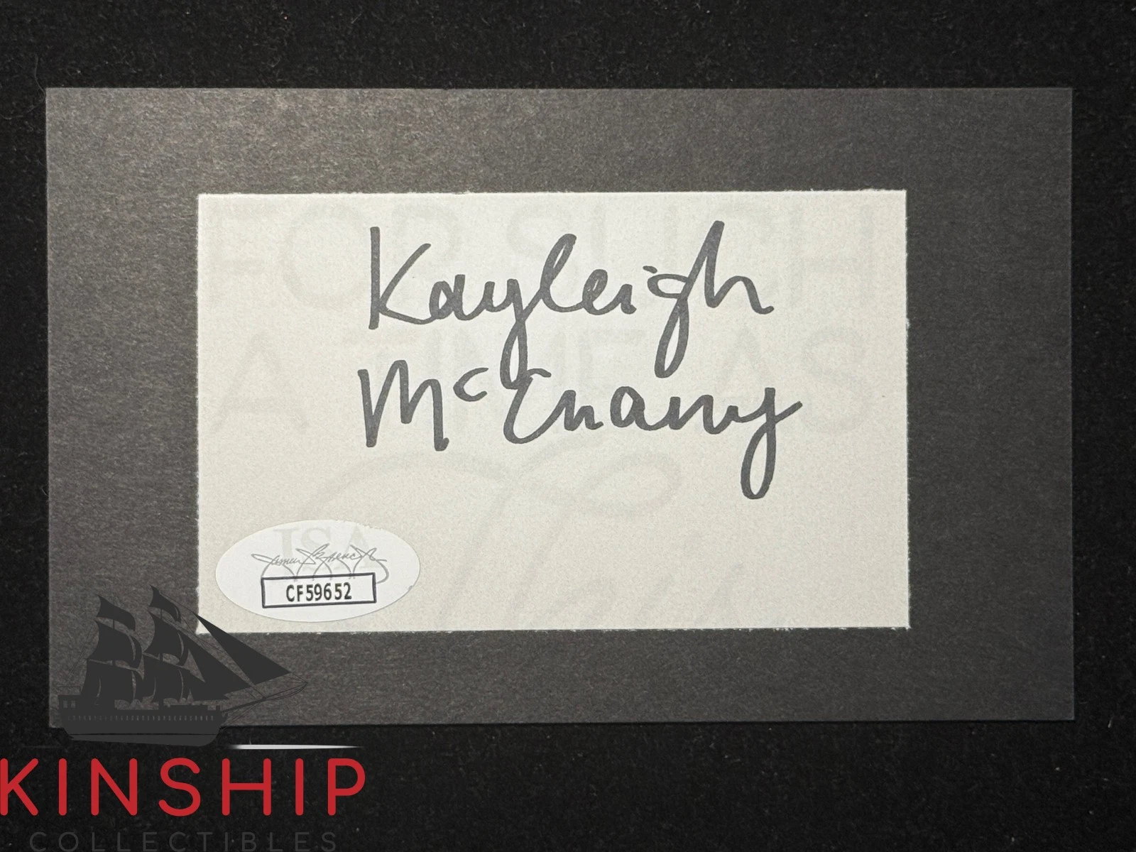 Kayleigh McEnany signed Cut JSA COA President Trump Press Sec Auto Z2450