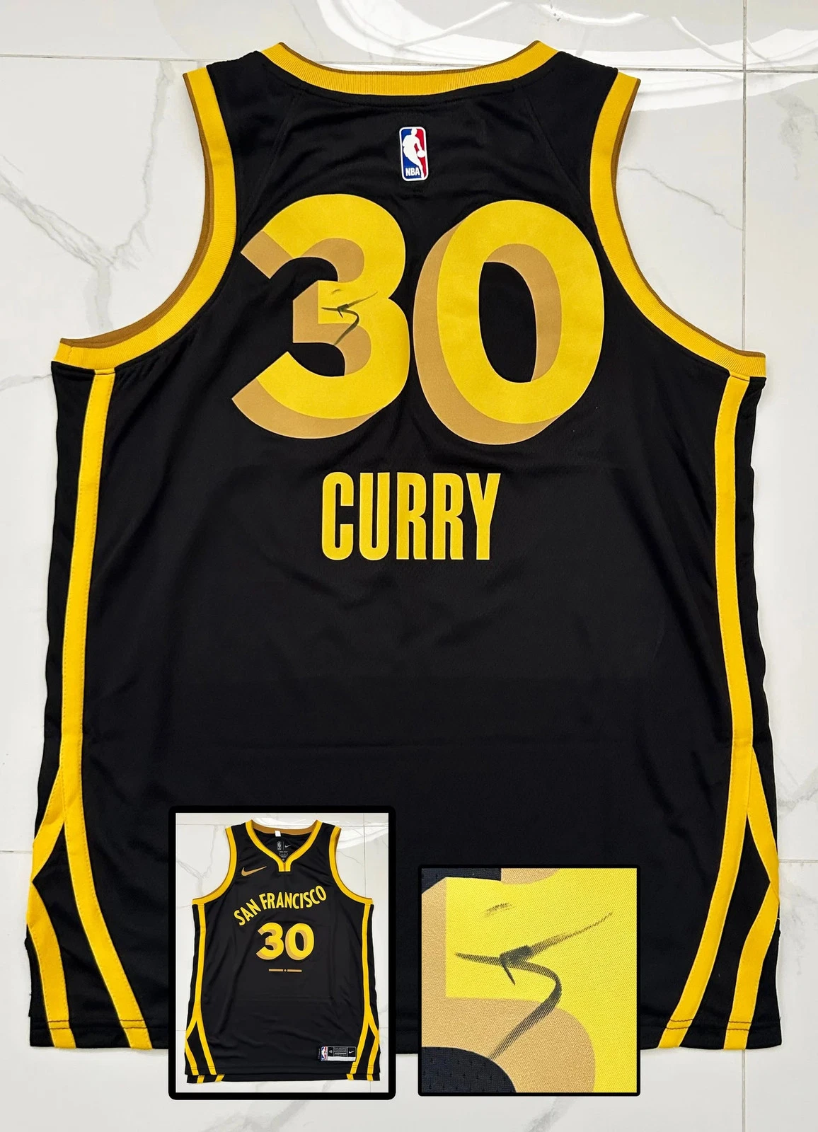 Stephen Curry Signed Jersey Golden State Warriors COA