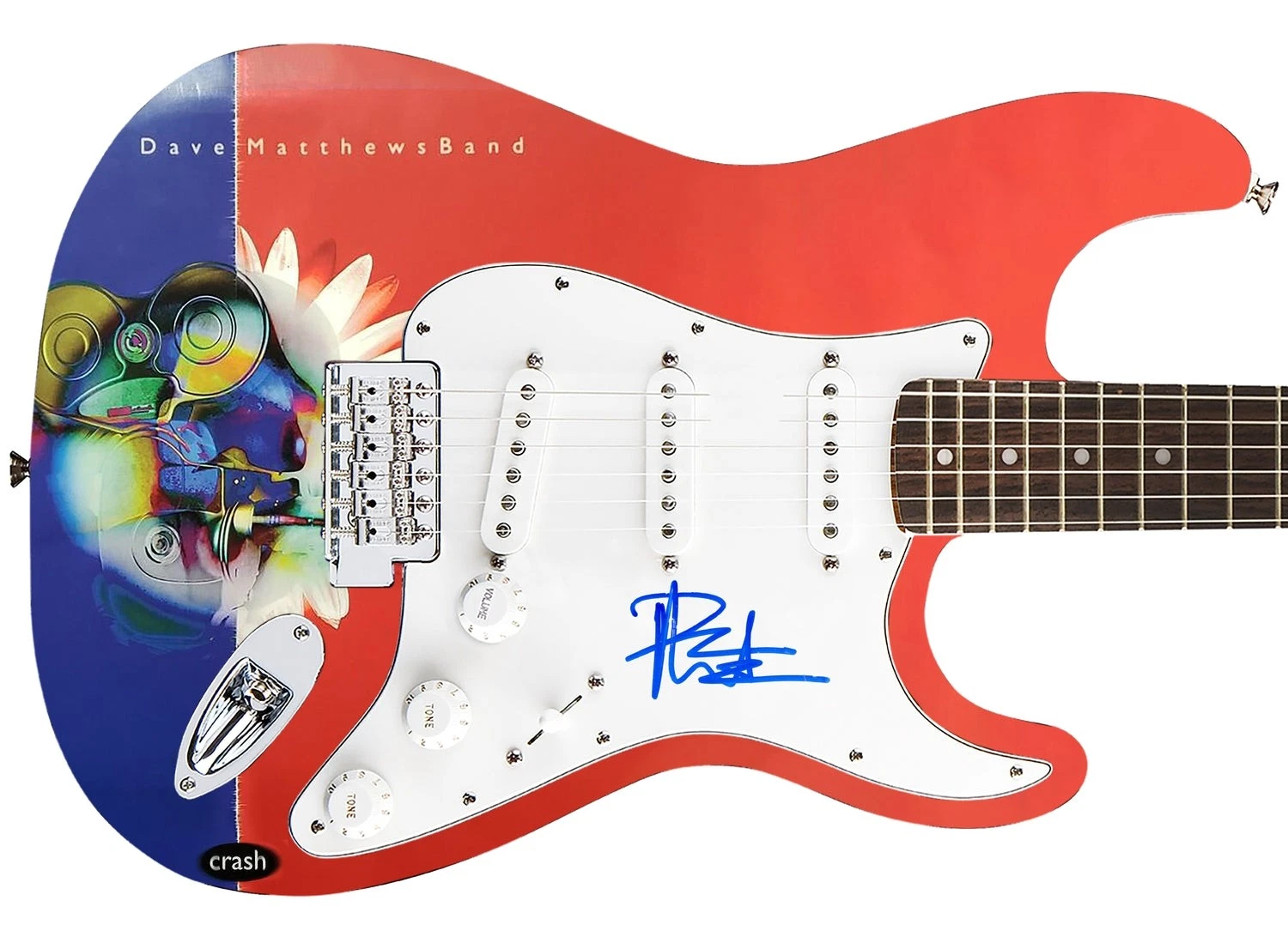 Dave Matthews Band Signed Autographed Crash Album CD Custom Graphics Guitar