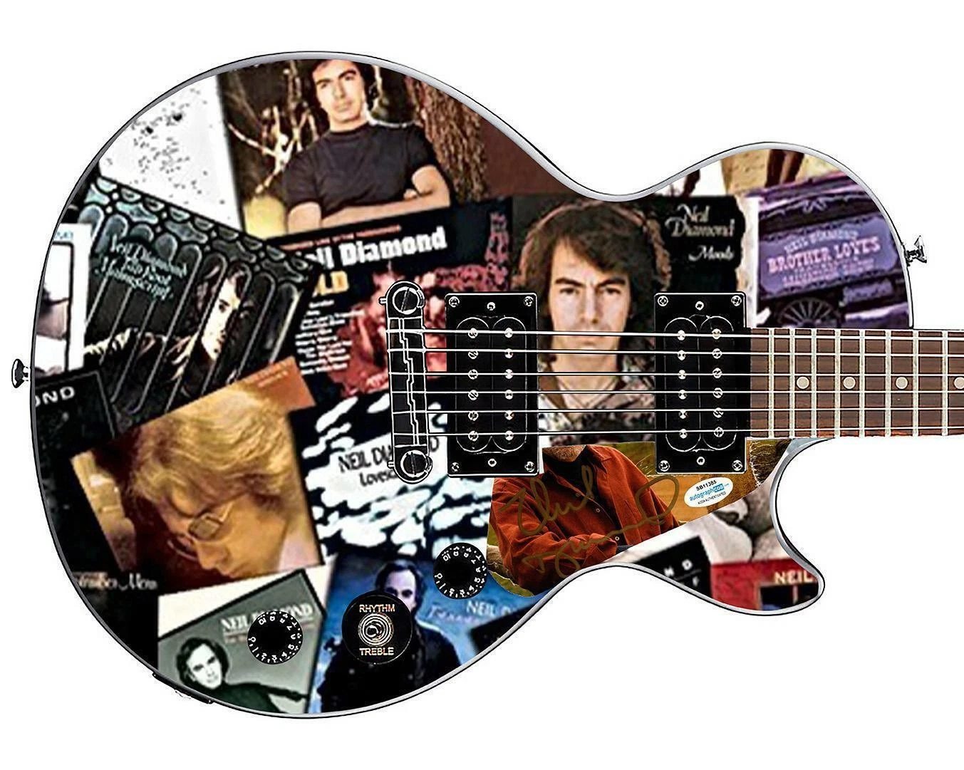 Neil Diamond Album LP CD Signed Custom Graphics Gibson Epiphone Guitar ACOA