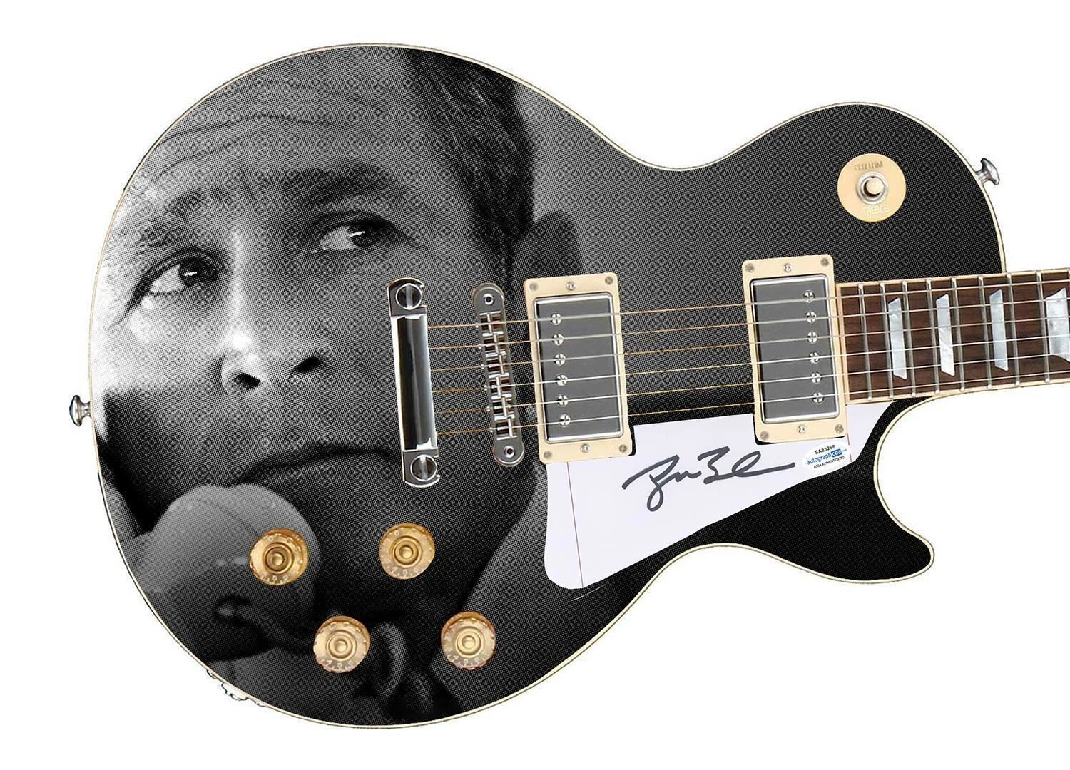 President George W. Bush Signed Custom Graphics Guitar ACOA