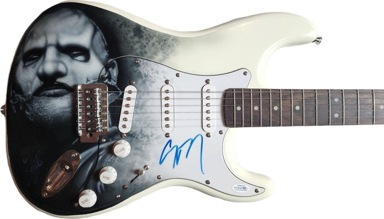 Slipknot Corey Taylor Autographed Fender Hand Airbrushed Painting Guitar Exact P