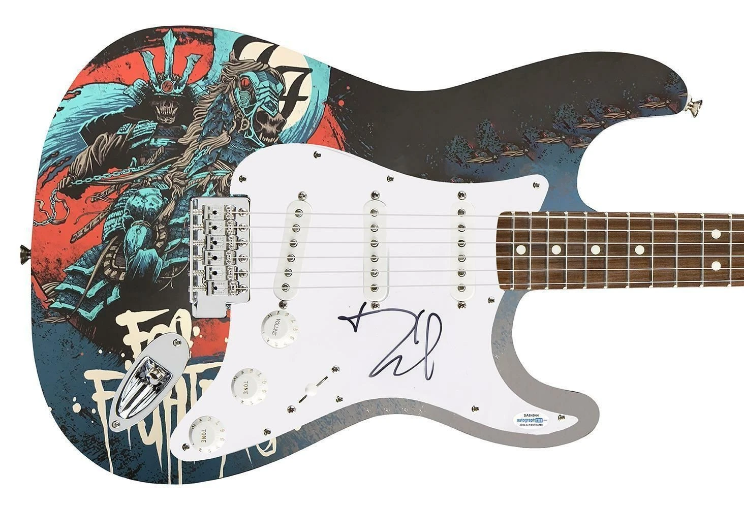Foo Fighters Dave Grohl Signed Autographed Custom Photo Graphics Guitar ACOA