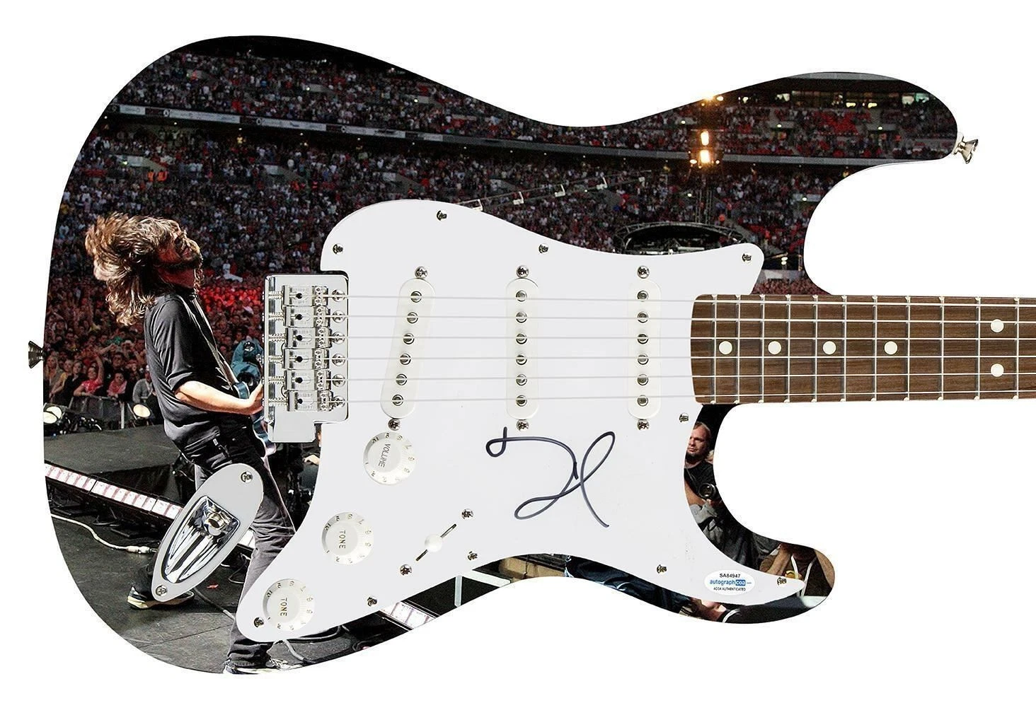Dave Grohl Signed Autographed Custom Photo Graphics Guitar ACOA ACOA