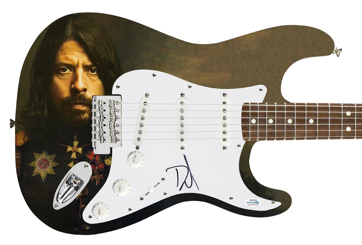Dave Grohl Signed Autographed Custom Photo Graphics Guitar ACOA