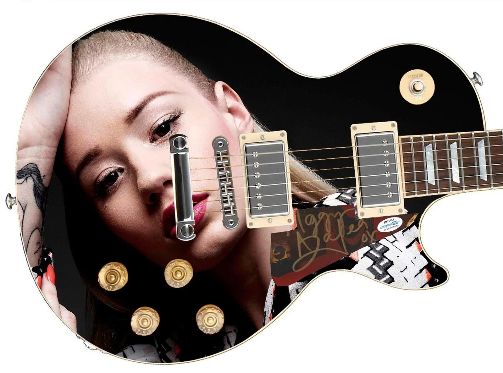 Iggy Azalea Signed Autographed Custom Photo Graphics Guitar ACOA