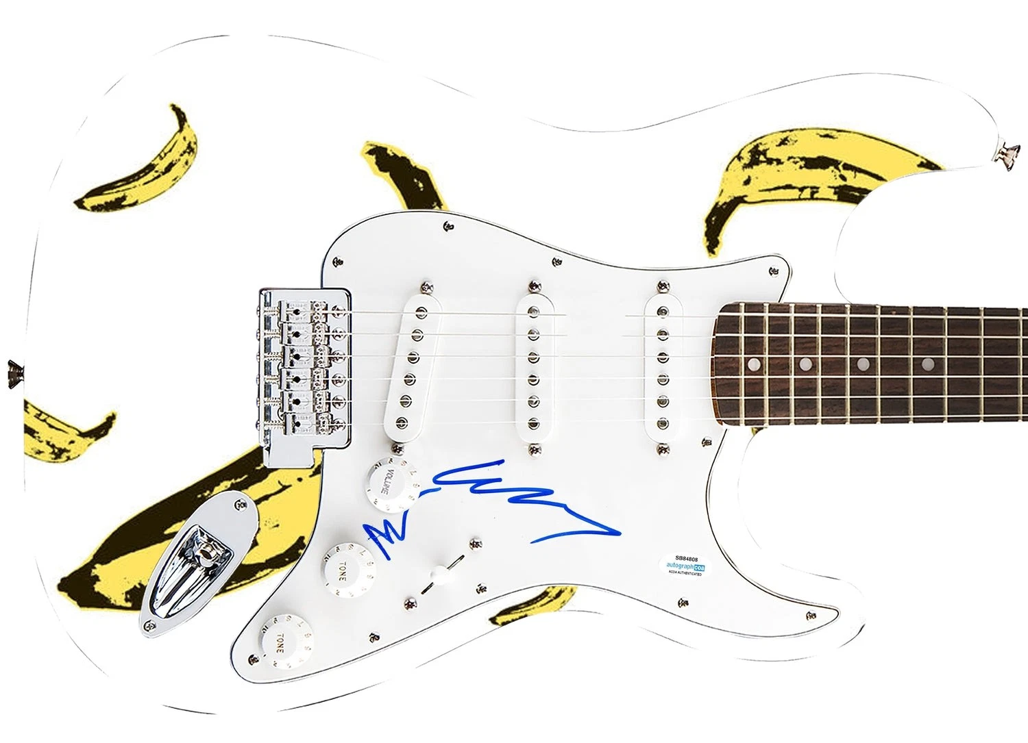 Velvet Underground Signed Autographed 1/1 Custom Graphics Guitar