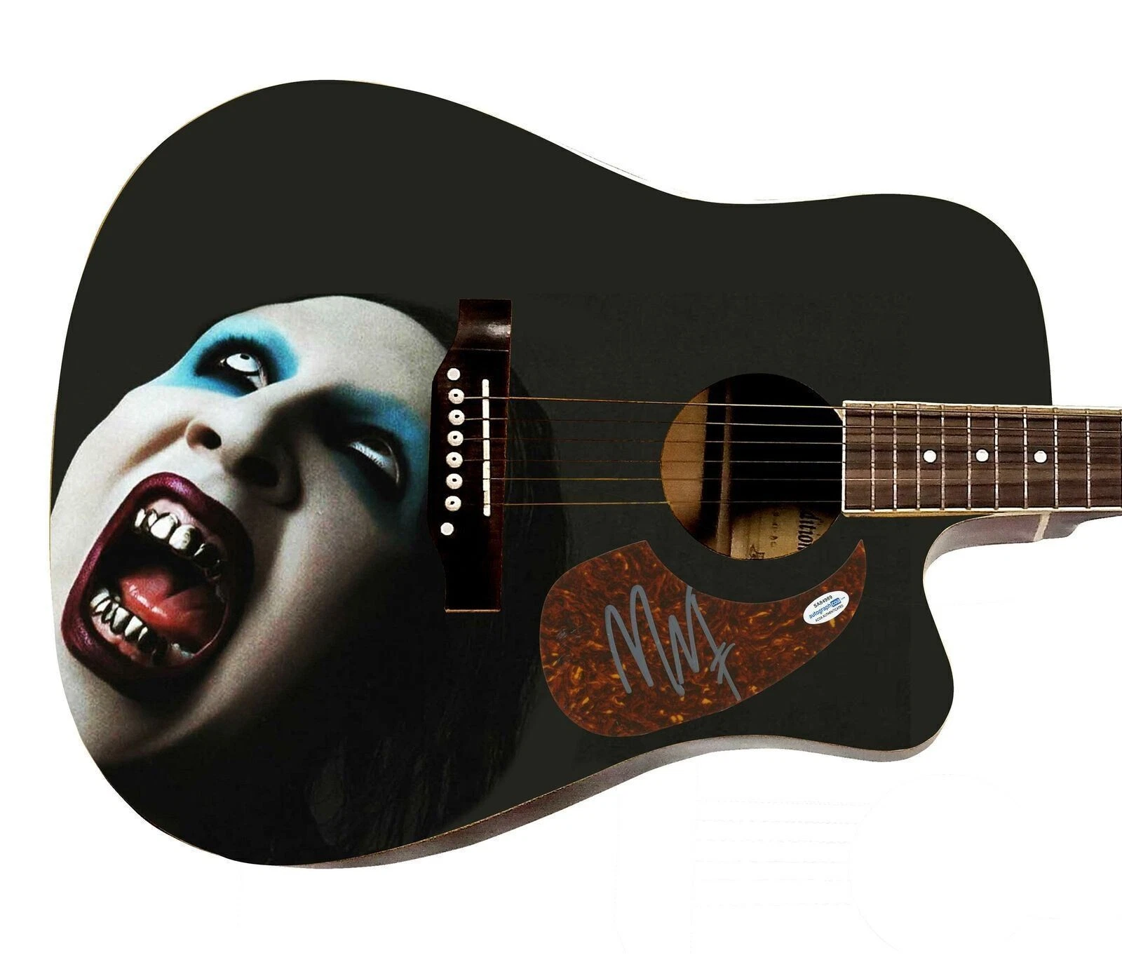 Marilyn Manson Signed Autographed Acoustic Graphics Guitar ACOA ACOA
