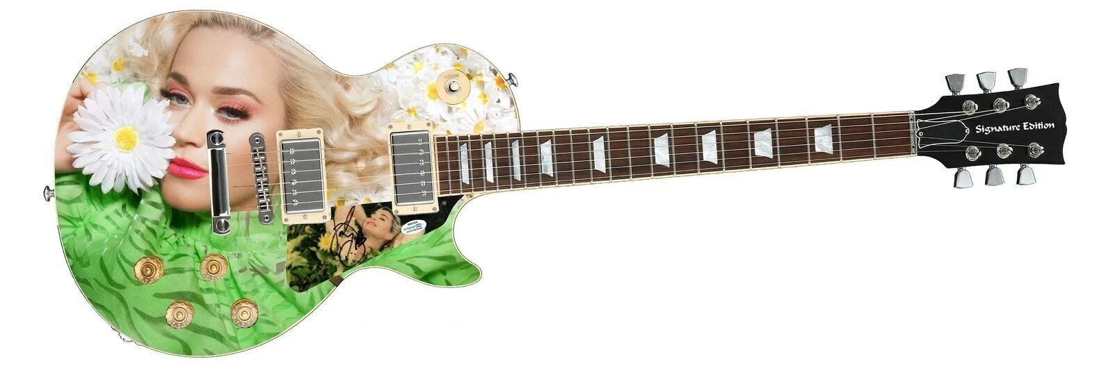 Katy Perry Signed Custom Graphics Photo Guitar Lp Cd Album ACOA