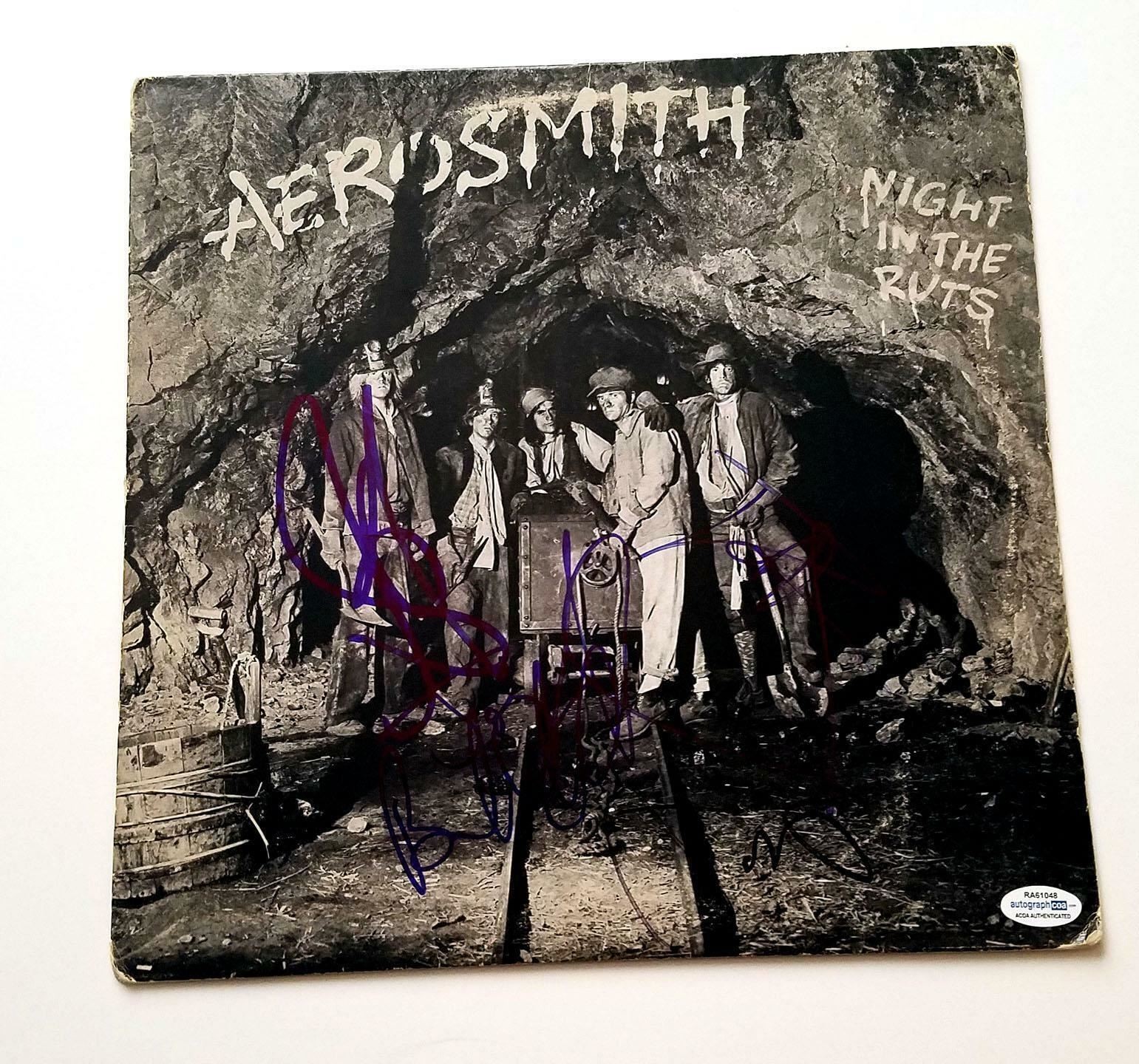 Aerosmith Signed Full Band Autographed Night in Ruts Album ACOA