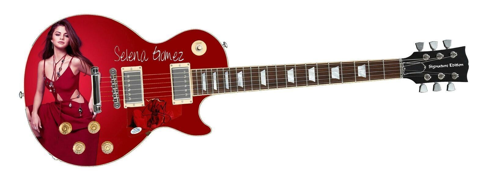 Selena Gomez Signed Poster Album Lp Cd Photo Guitar ACOA