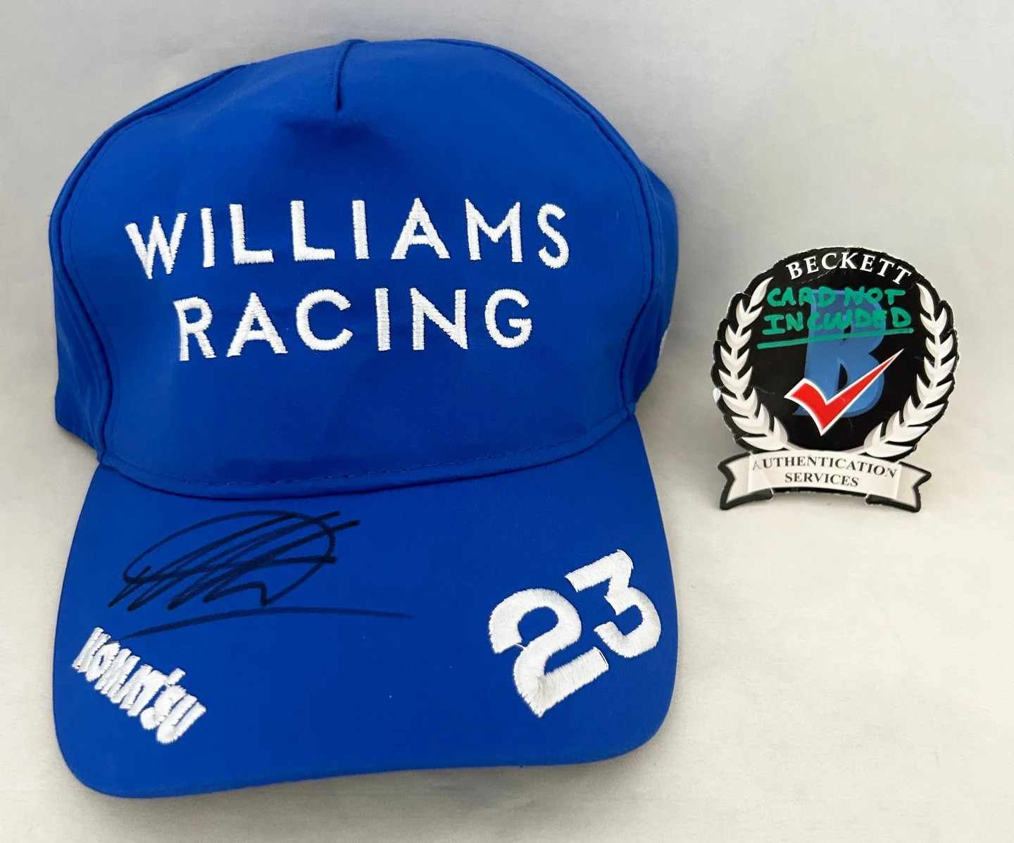 Alexander Albon Signed Hat Williams Racing Formula 1 F1 Beckett BAS COA