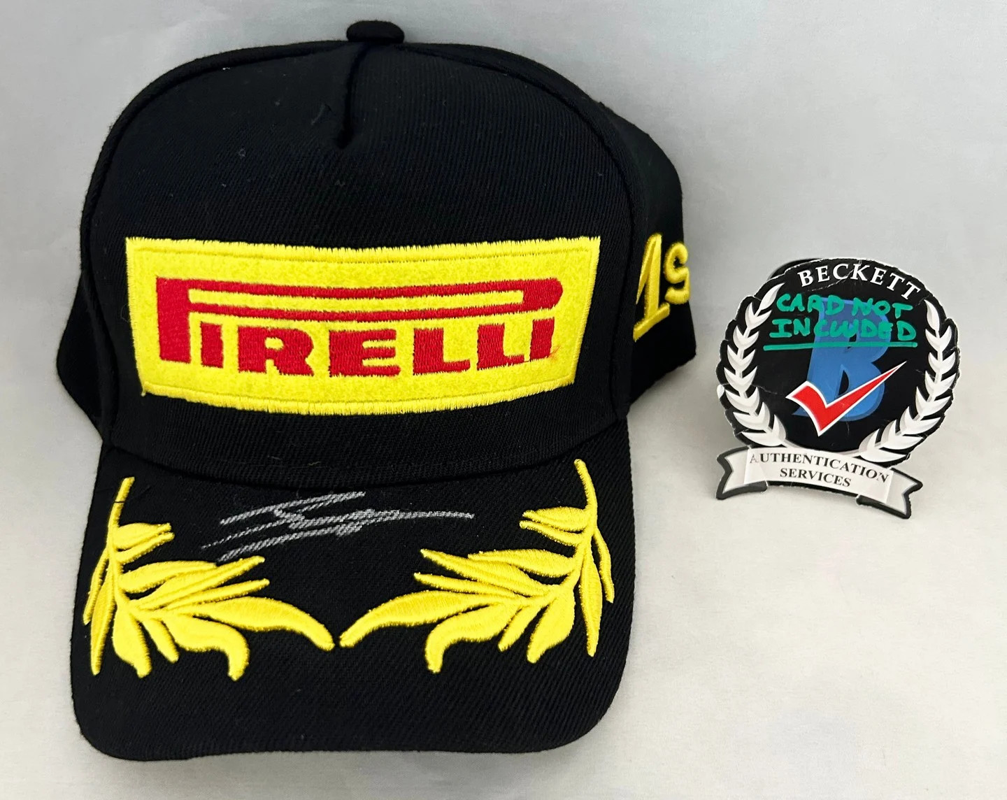 Paul Aron Signed Hat Pirelli Alpine Formula 1 F1 Beckett BAS COA