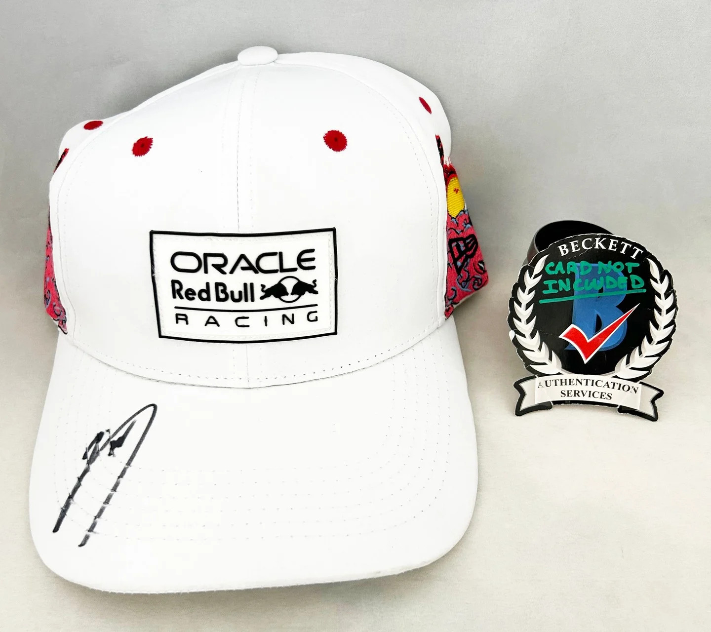 YUKI TSUNODA SIGNED HAT 2025 JAPANESES GP RED BULL FORMULA 1 F1 BECKETT BAS COA COLLECTIBLE MEMORABILIA