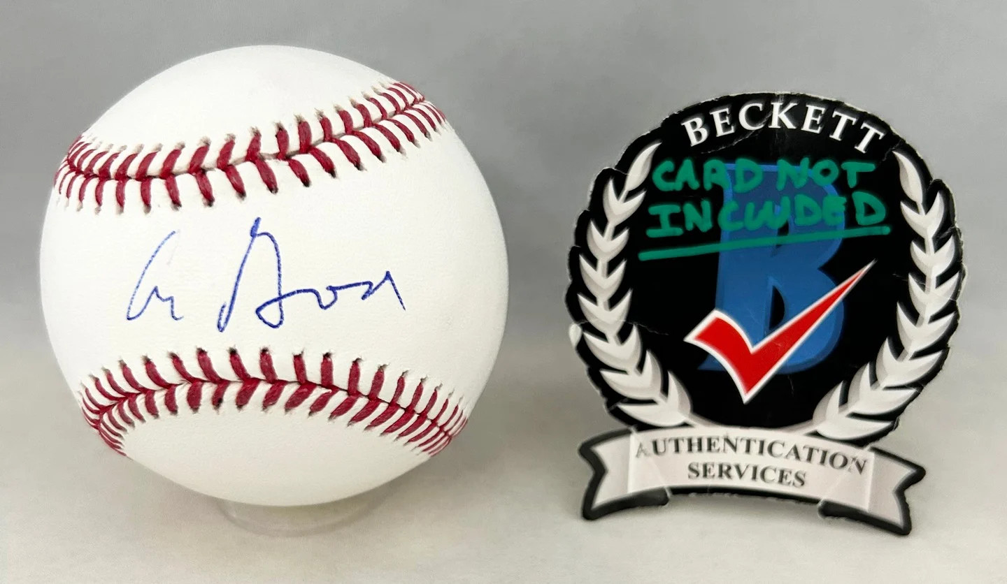 Al Gore Signed Authentic MLB Baseball Vice President Beckett BAS COA
