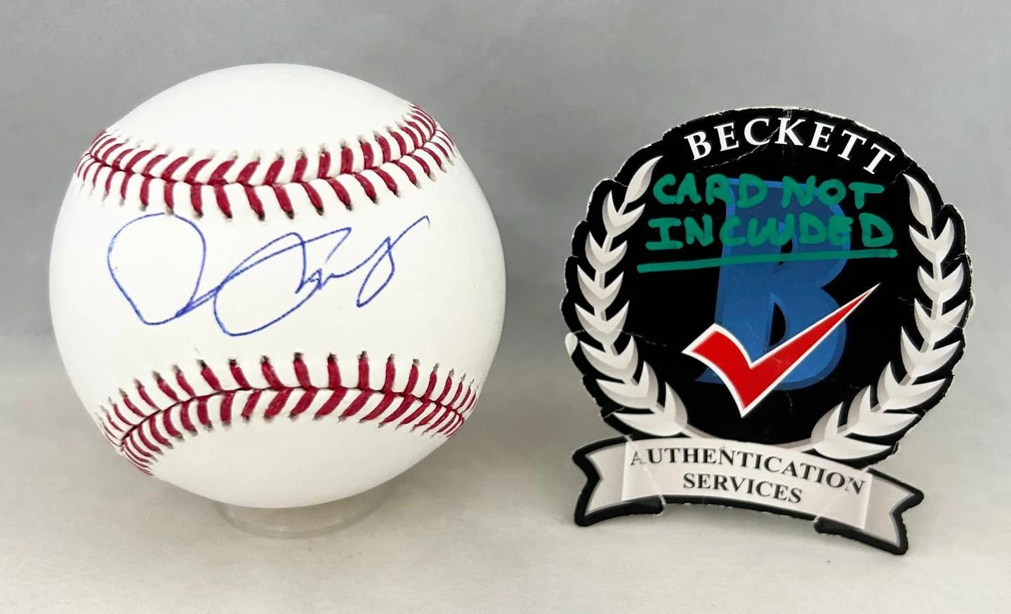 Pat Riley Signed Authentic MLB Baseball Los Angeles Lakers Miami Heat Beckett...