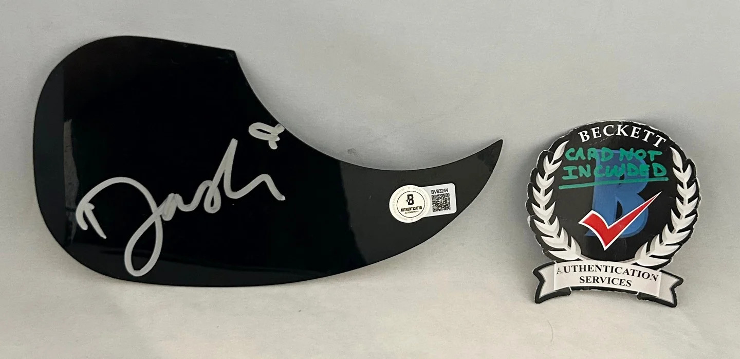 Dasha Signed Acoustic Pickguard Beckett BAS 1 COA
