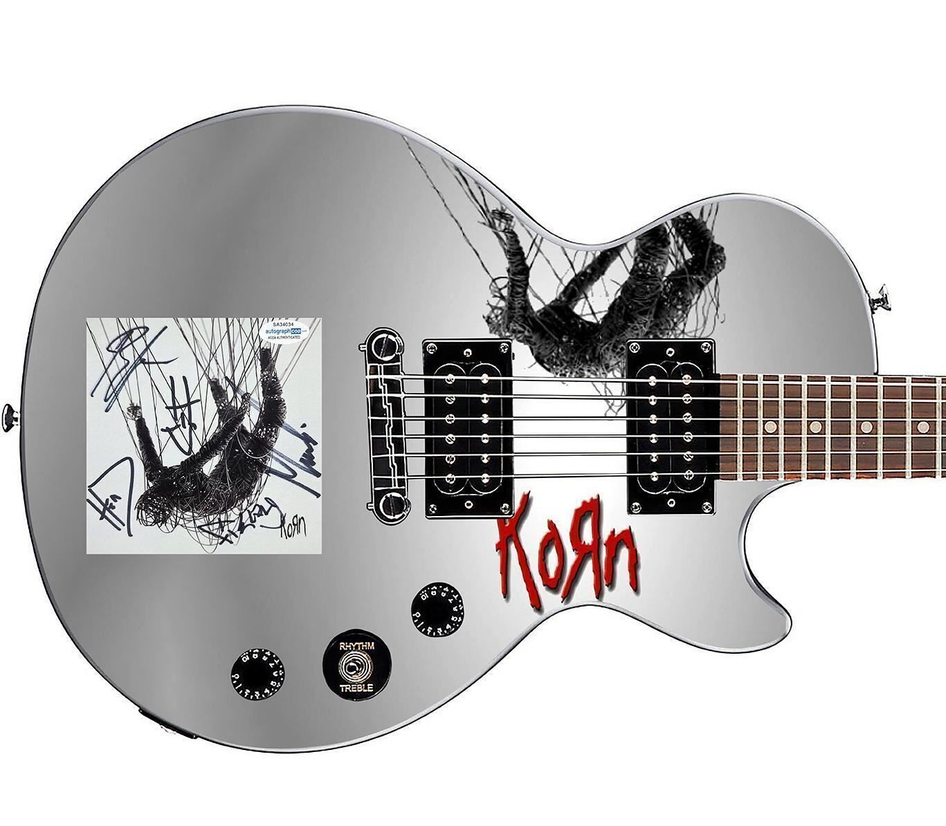 Korn Signed Gibson Epiphone The Nothing Cd Album Graphics Guitar ACOA