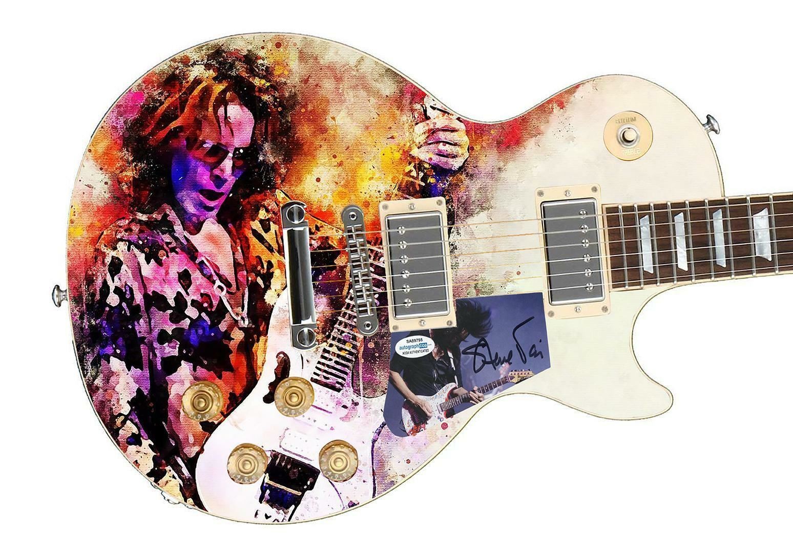 Steve Vai Signed Autographed Custom Photo Graphics Guitar ACOA ACOA
