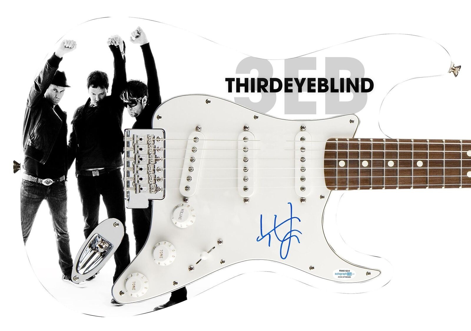 Third Eye Blind Stephen Jenkins Autographed Album Cd Photo Graphics Guitar