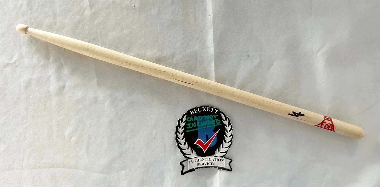 Andy Hurley Signed Drumstick FOB Fall Out Boy Beckett BAS 2 COA