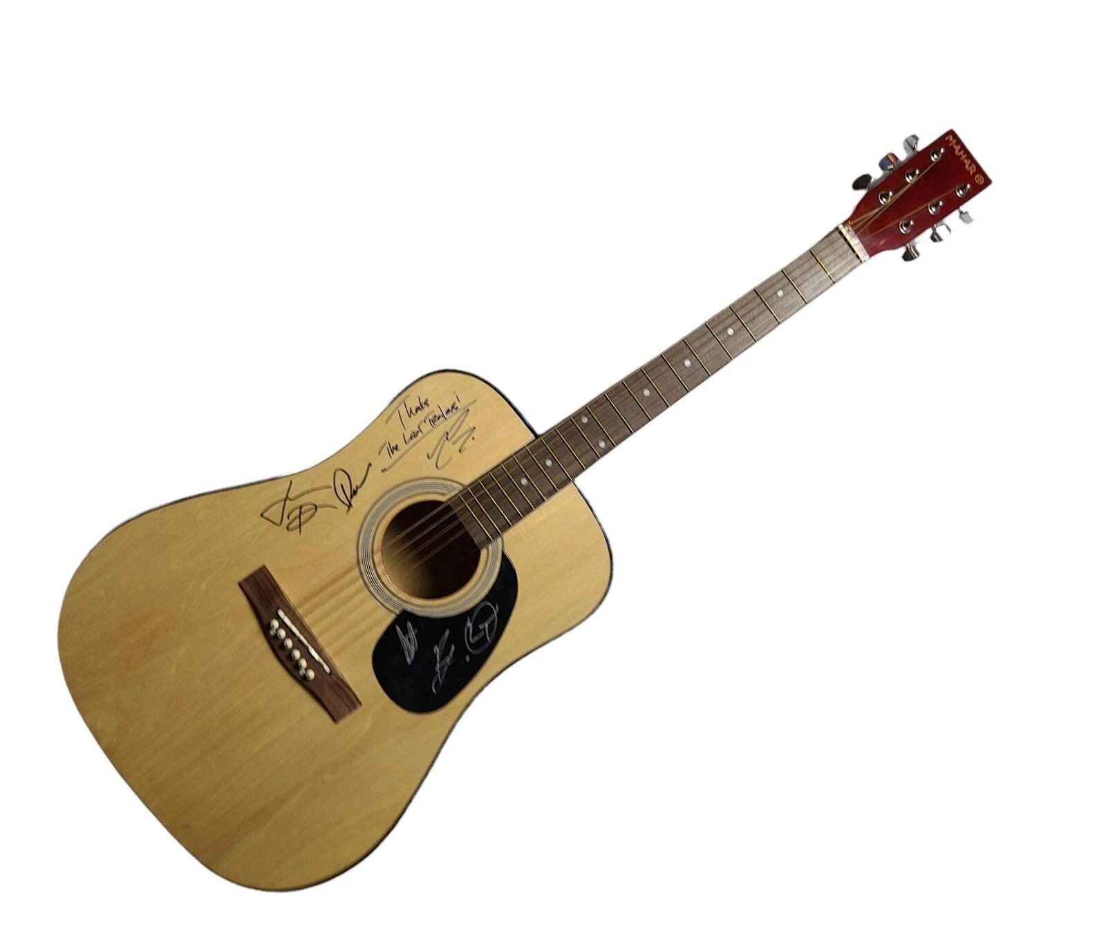 The Lost Trailers Signed Acoustic Guitar UACC AFTAL RACC TS