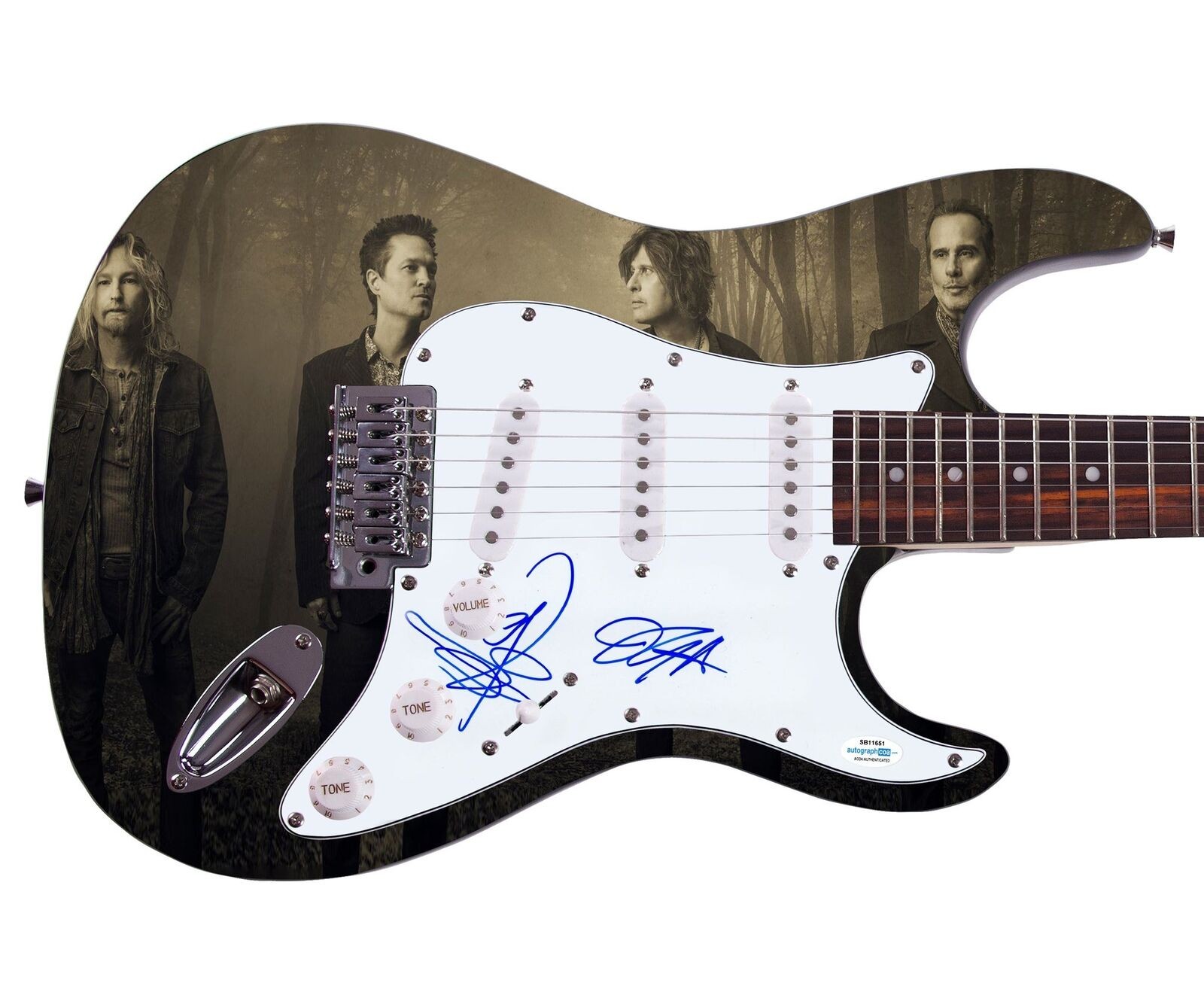 Stone Temple Pilots Signed Autographed Custom Graphics Guitar ACOA